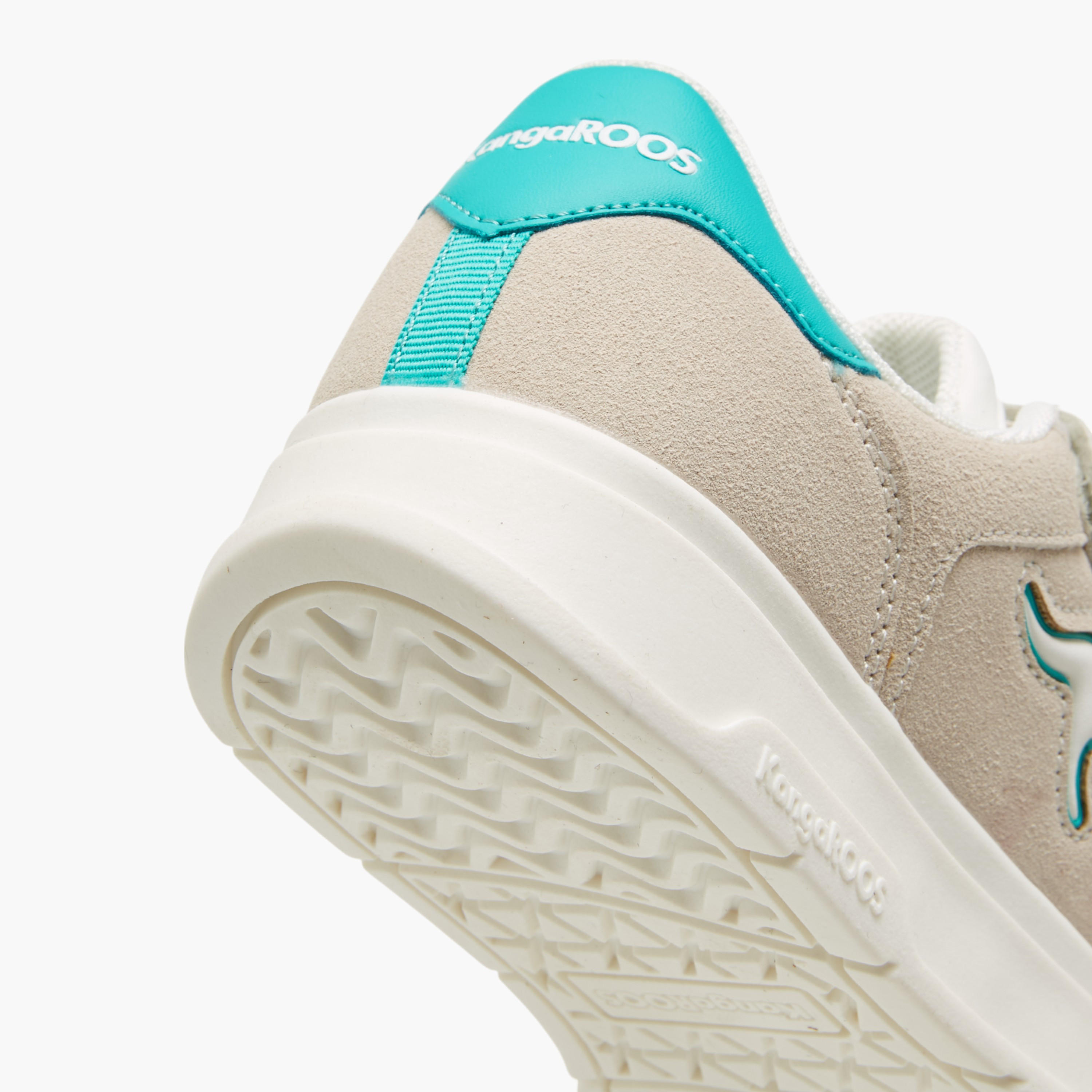 KangaROOS Girls' Panelled Sneakers with Hook and Loop Closure-girls-shoes-sneakers-image-5