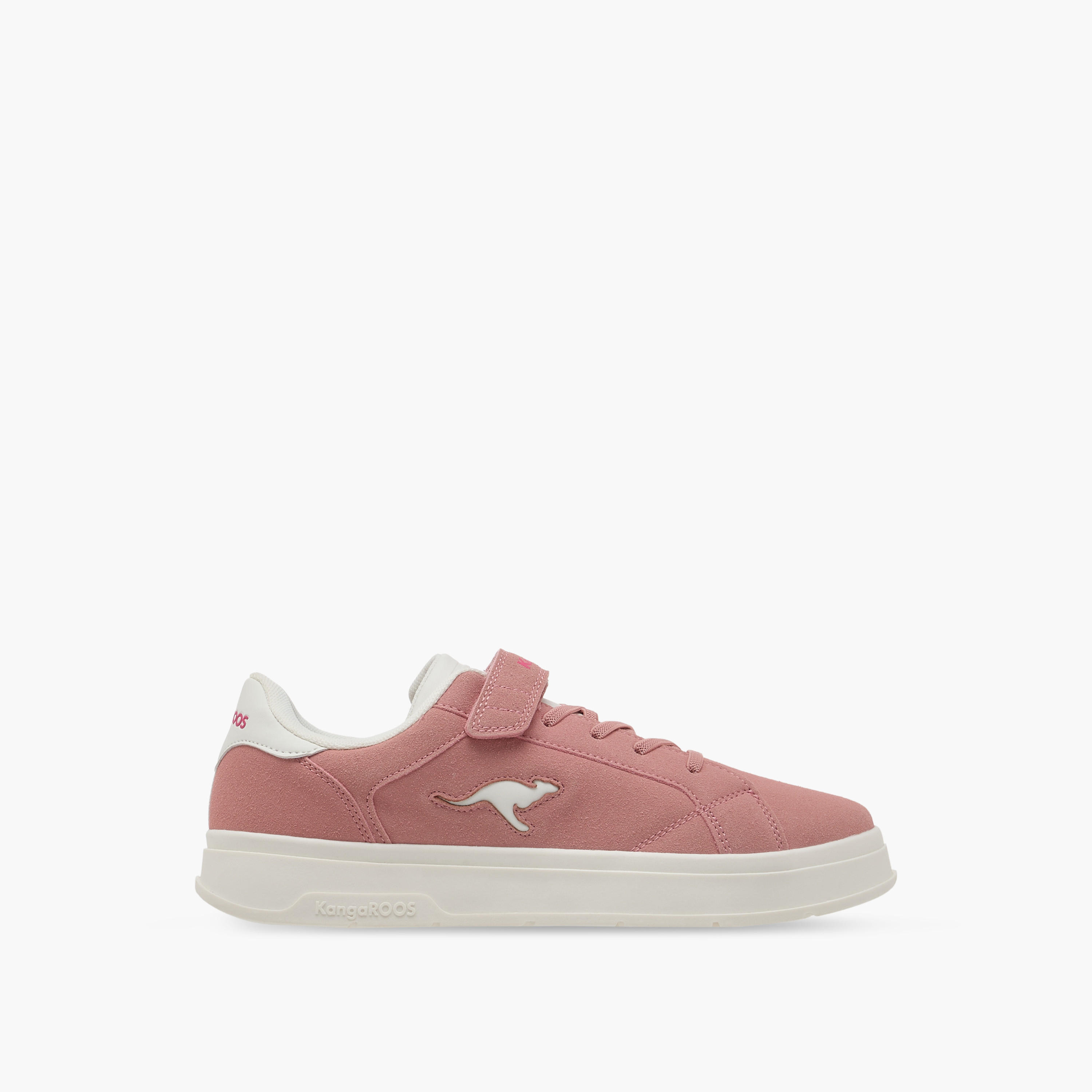 KangaROOS Women's Logo Detail Sneakers with Hook and Loop Closure-women-shoes-sneakers-image-3