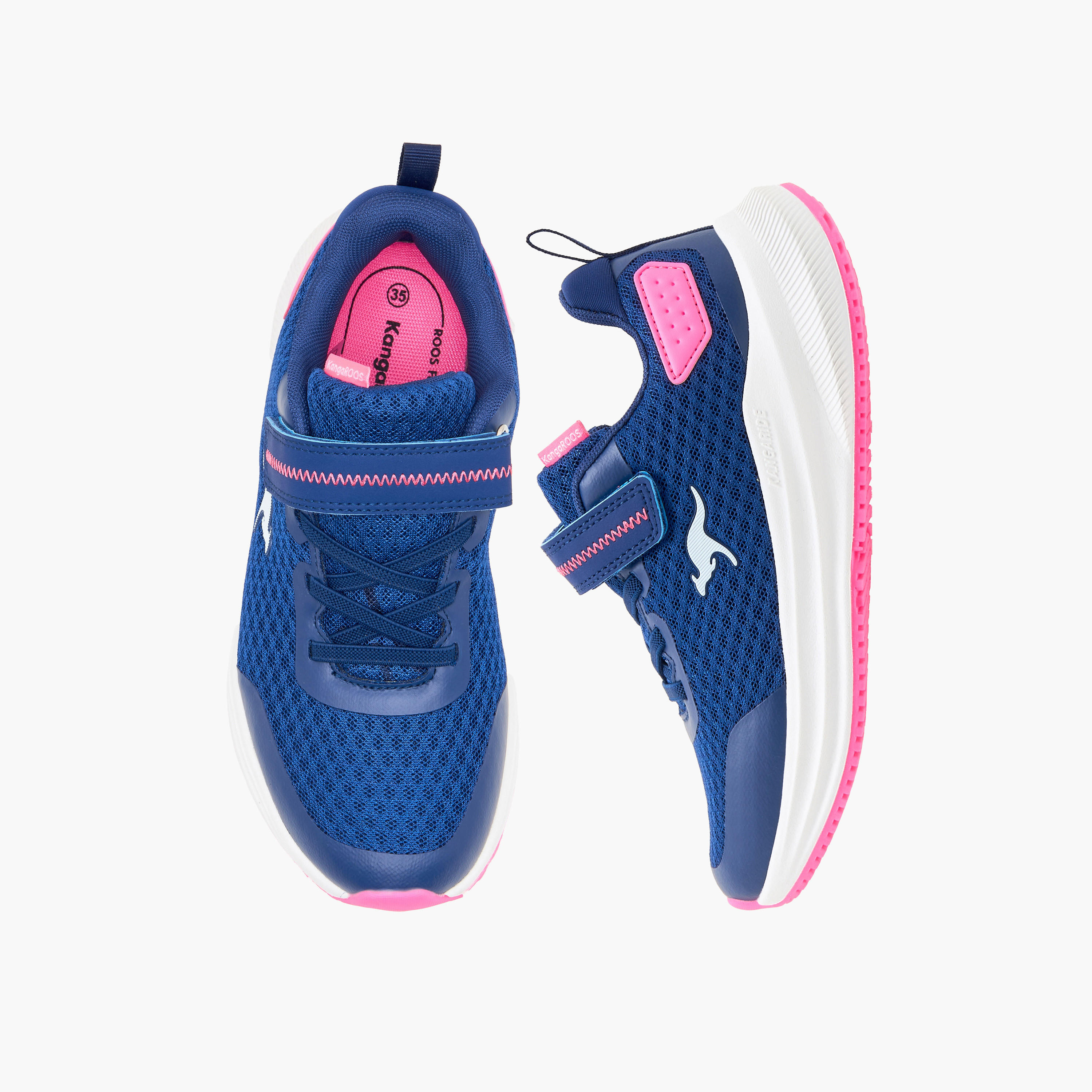 KangaROOS Girls Hook & Loop Sports Shoes-girls-shoes-sports-image-1
