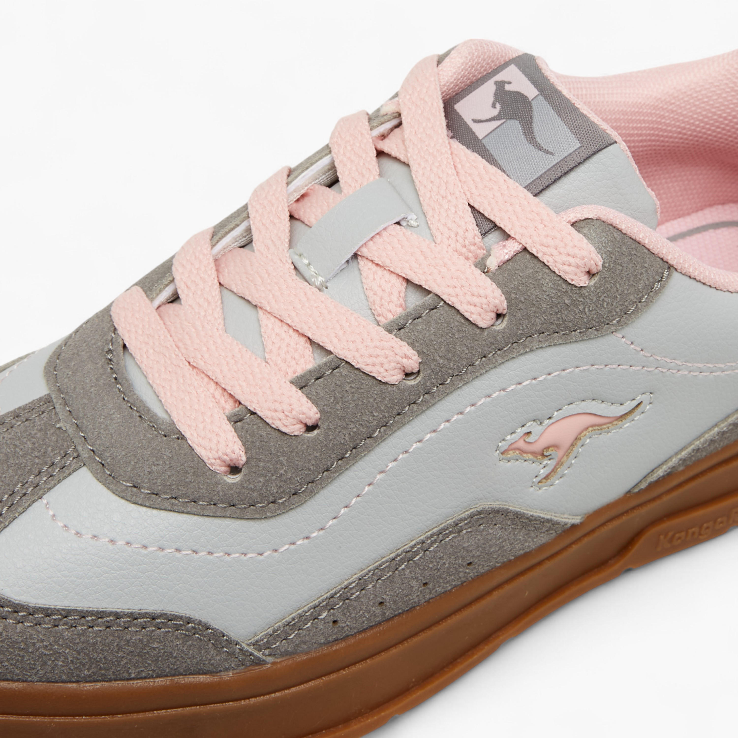 حذاء سنيكرز برباط إغلاق للبنات من كانجاروز-girls-shoes-sneakers-image-4