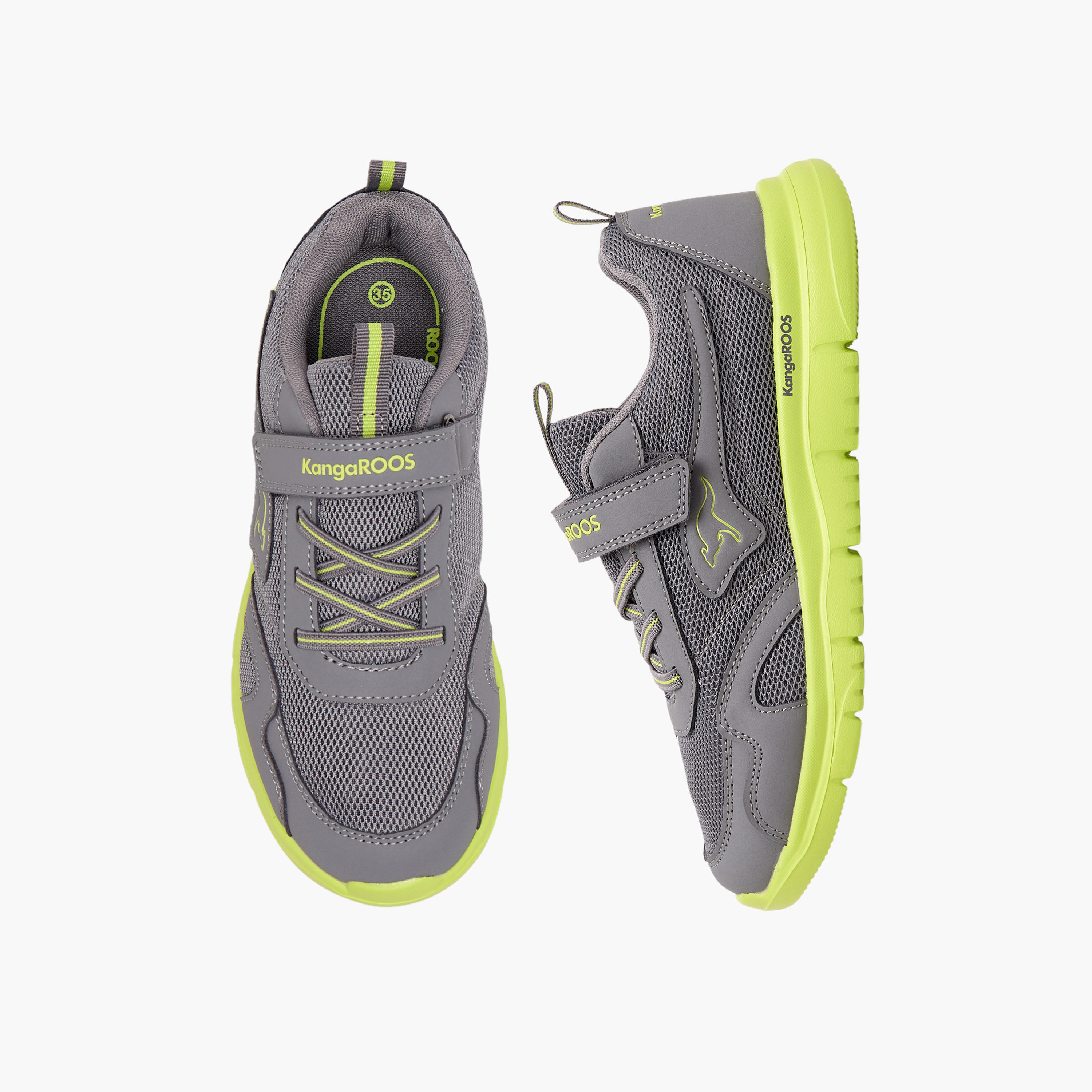 KangaROOS Girls Hook & Loop Sports Shoes-girls-shoes-sneakers-image-1