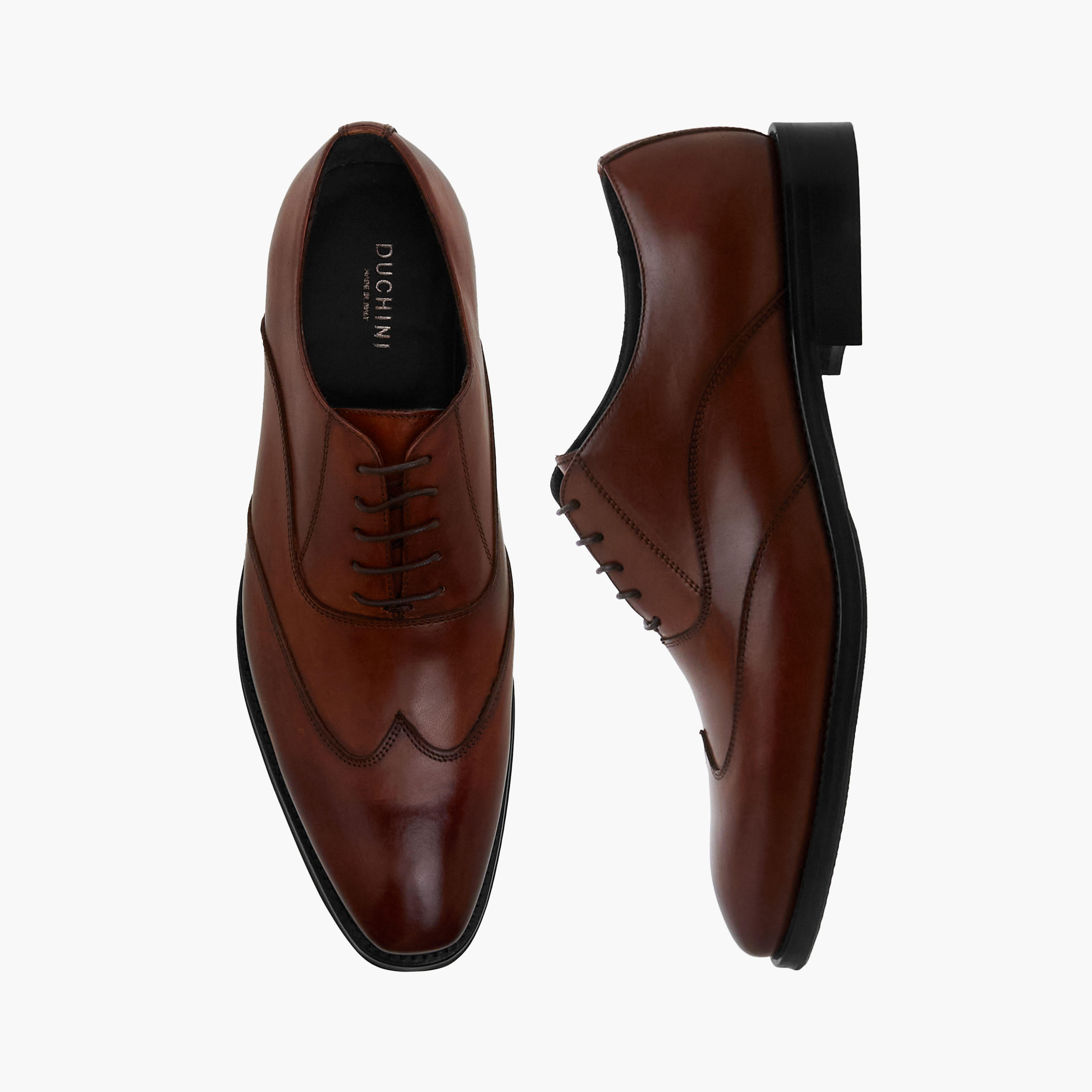 حذاء ديربي جلد برباط إغلاق للرجال من دوشيني-men-shoes-formalshoes-image-1
