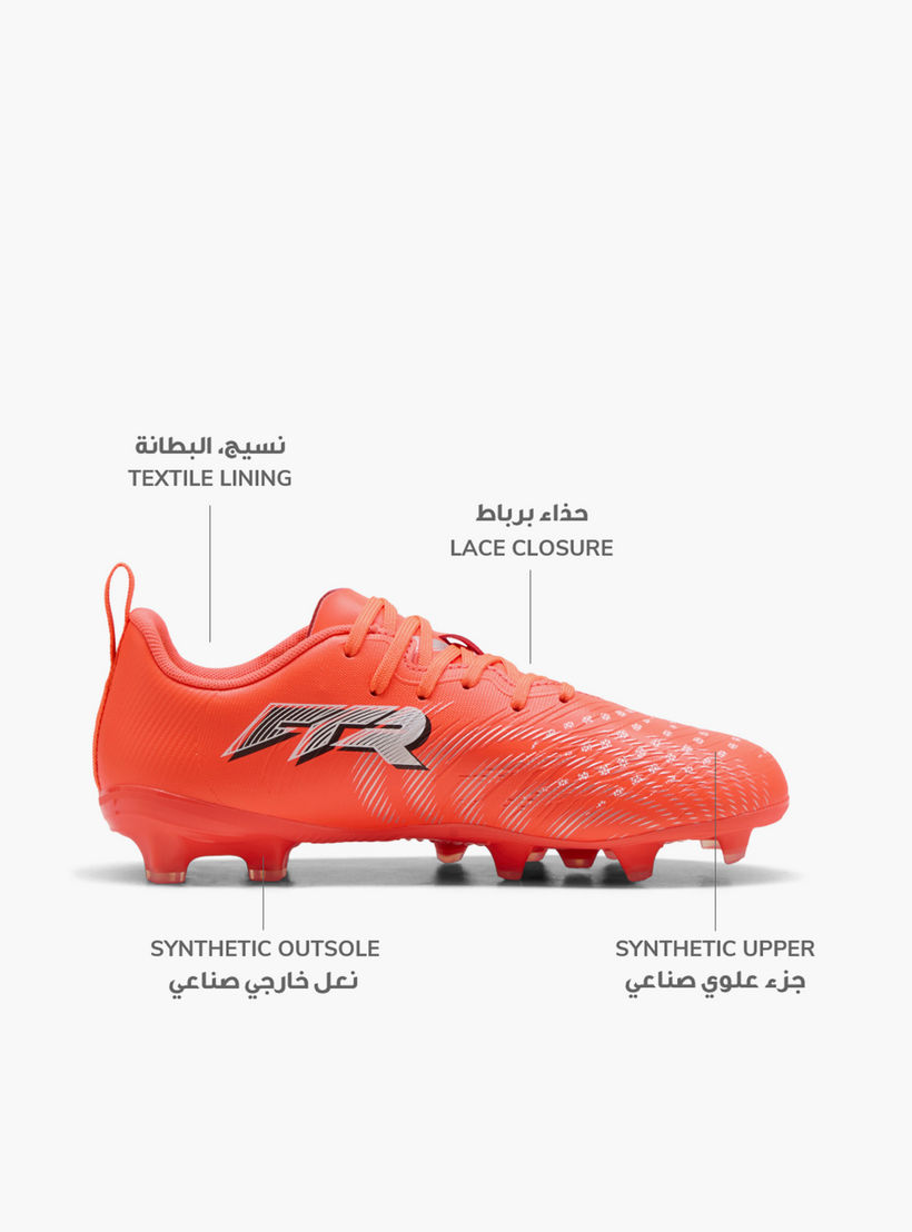 Puma Kids Future 9 Play FG/AG Lace-Up Firm Ground Football Shoes-sports-gear-football-shoes-firmground-image-2