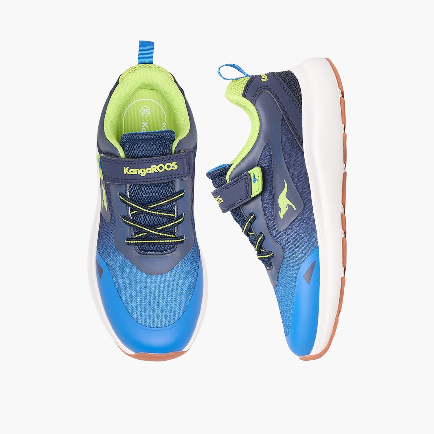 حذاء رياضي للأولاد بتصميم ألوان متعددة وشريط إغلاق لاصق من كانجارو-boys-shoes-sneakers-image-1