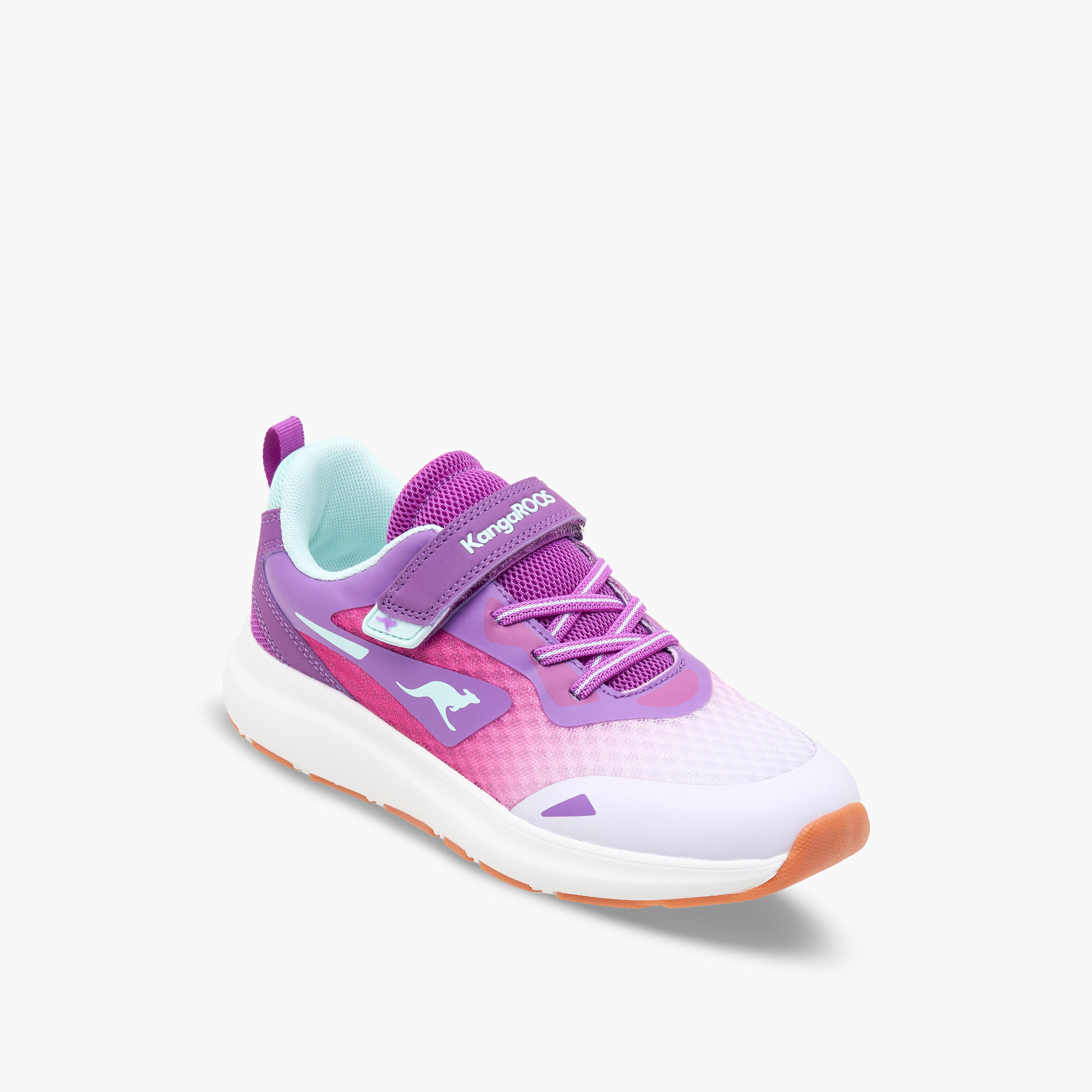 حذاء رياضي بشريط إغلاق لاصق للبنات من كانجاروز-girls-shoes-sports-image-2