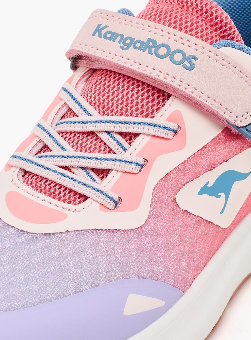 حذاء رياضي بتصميم متدرج وشريط إغلاق للبنات من كانجاروز-girls-shoes-sneakers-image-4