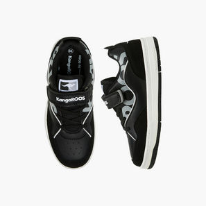 KangaROOS Boys' Panelled Sneakers with Hook and Loop Closure-boys-shoes-sneakers-image-1