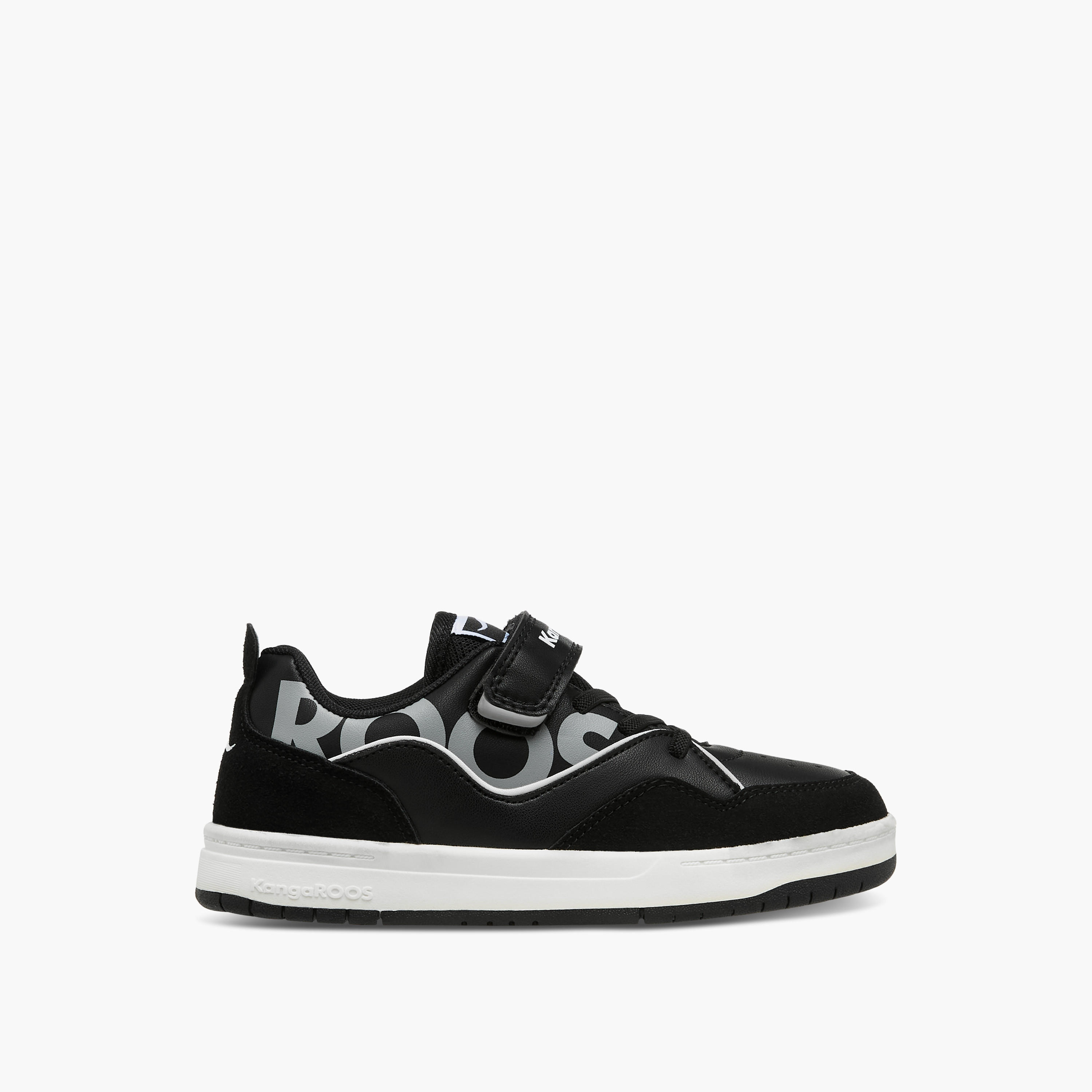 KangaROOS Boys' Panelled Sneakers with Hook and Loop Closure-boys-shoes-sneakers-image-3