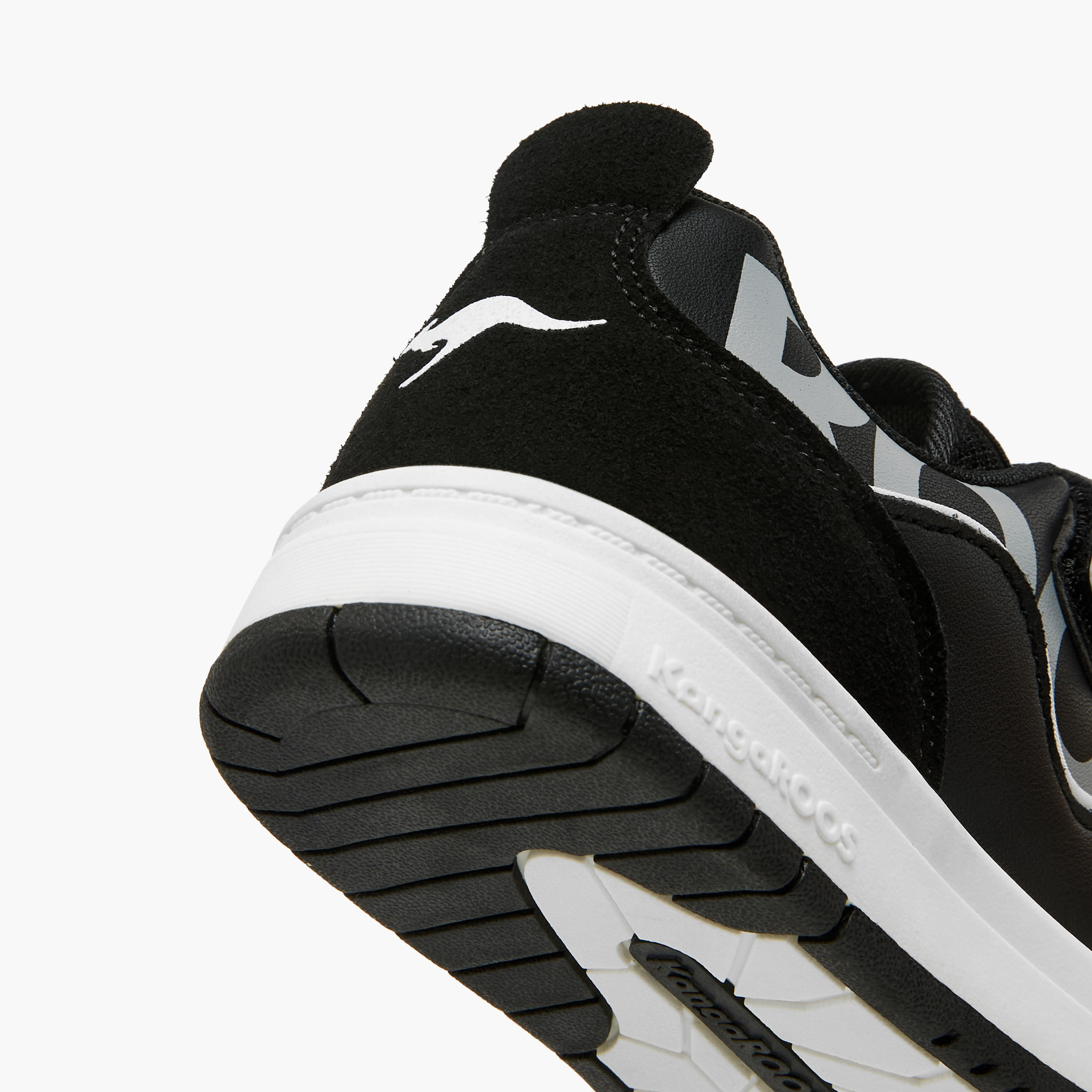 KangaROOS Boys' Panelled Sneakers with Hook and Loop Closure-boys-shoes-sneakers-image-5