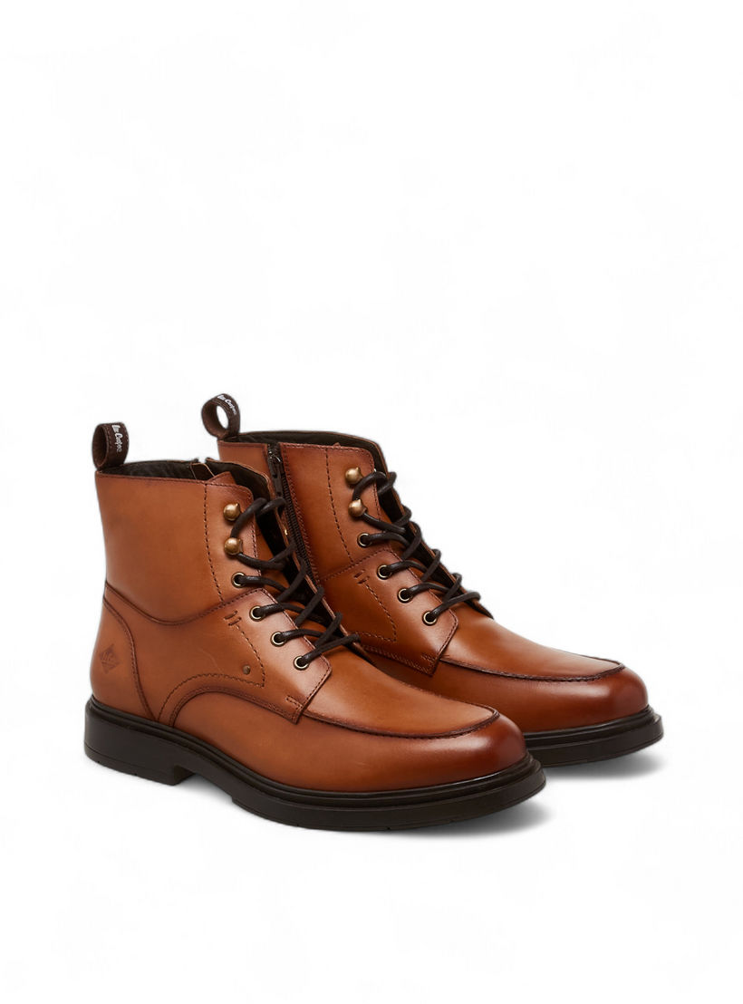 Lee Cooper Men Leather Ankle Length Boots-men-shoes-boots-image-1