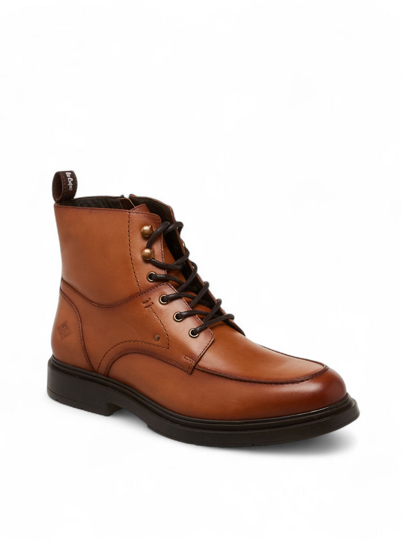Lee Cooper Men Leather Ankle Length Boots-men-shoes-boots-image-2