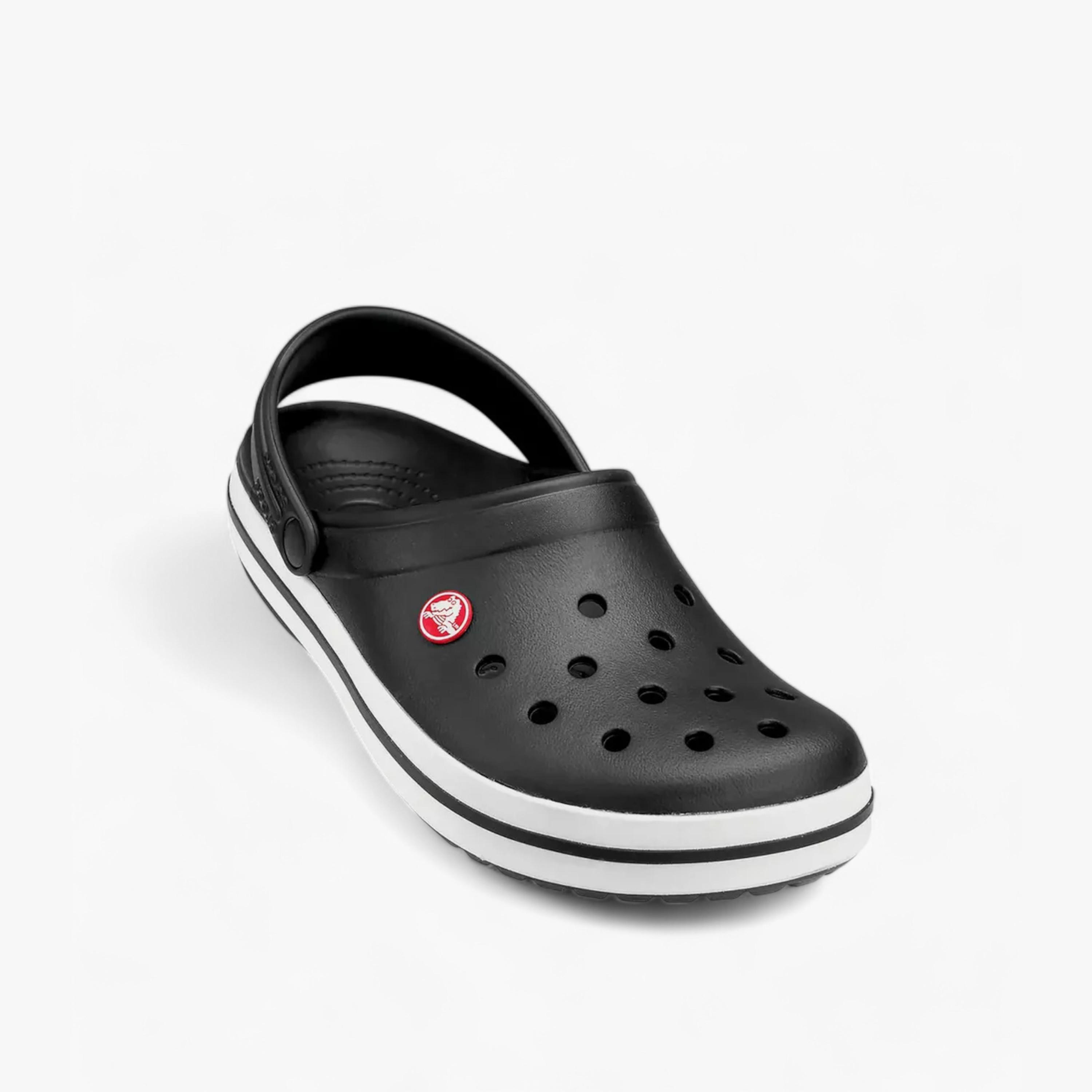 صندل بكعب سميك وتصاميم مفرغة وحزام خلفي للجنسين من كروكس - 11016-001-men-shoes-sandals-image-1