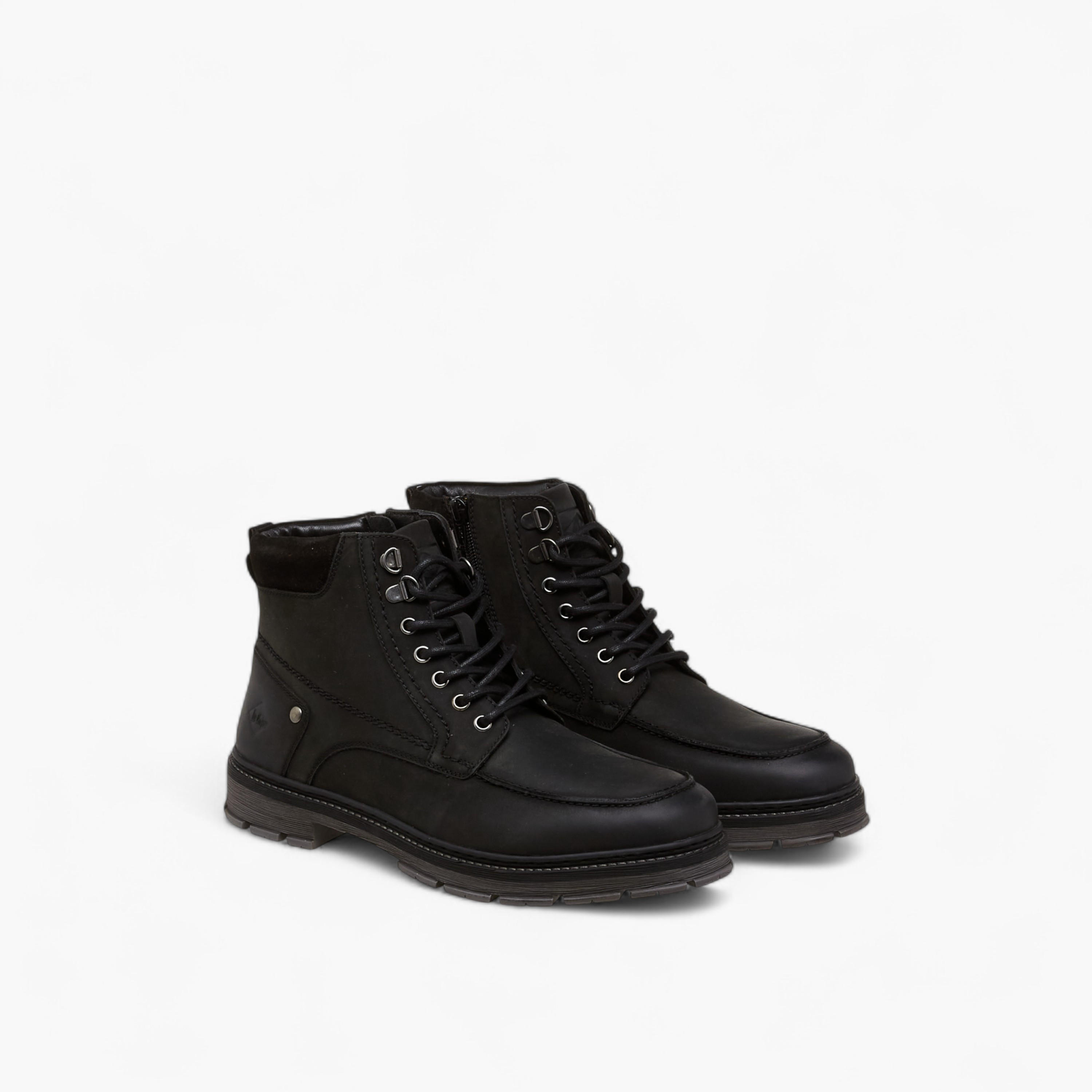 Lee Cooper Men Leather Lace-Up Ankle Boots-men-shoes-boots-image-1