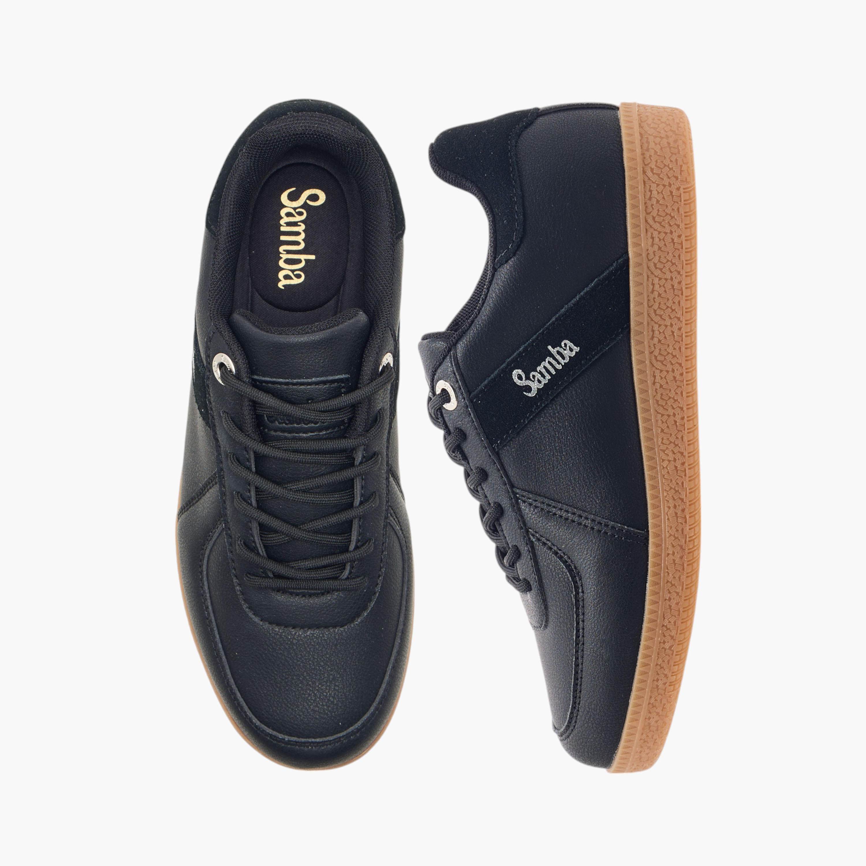 Samba Womens' Panelled Lace-Up Sneakers-women-shoes-sneakers-image-1