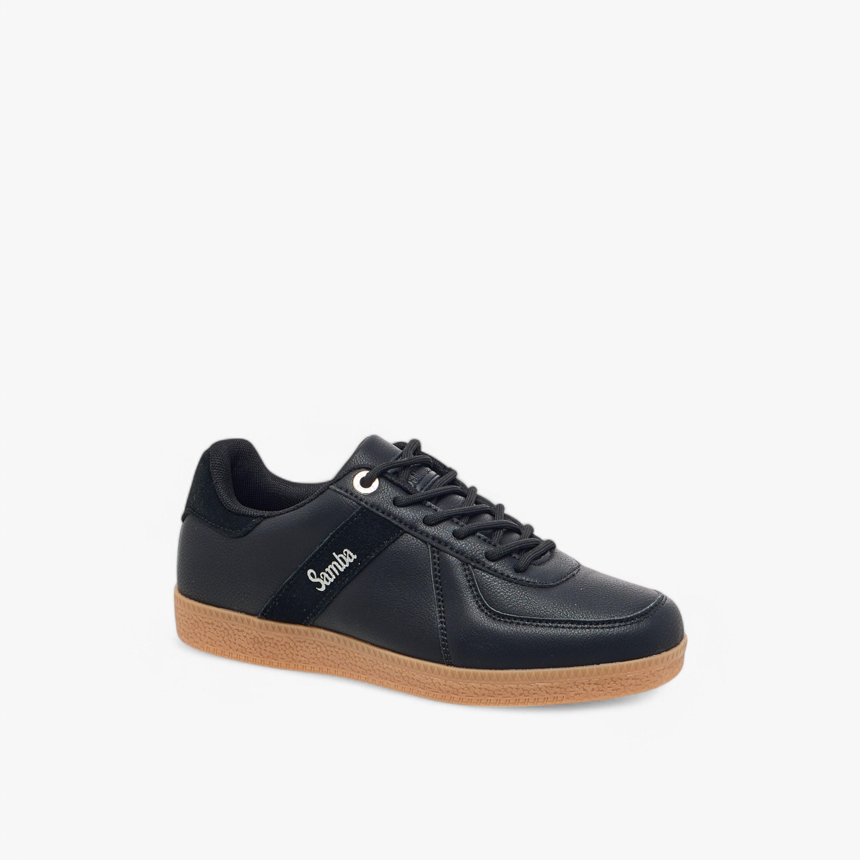 Samba Womens' Panelled Lace-Up Sneakers-women-shoes-sneakers-image-2