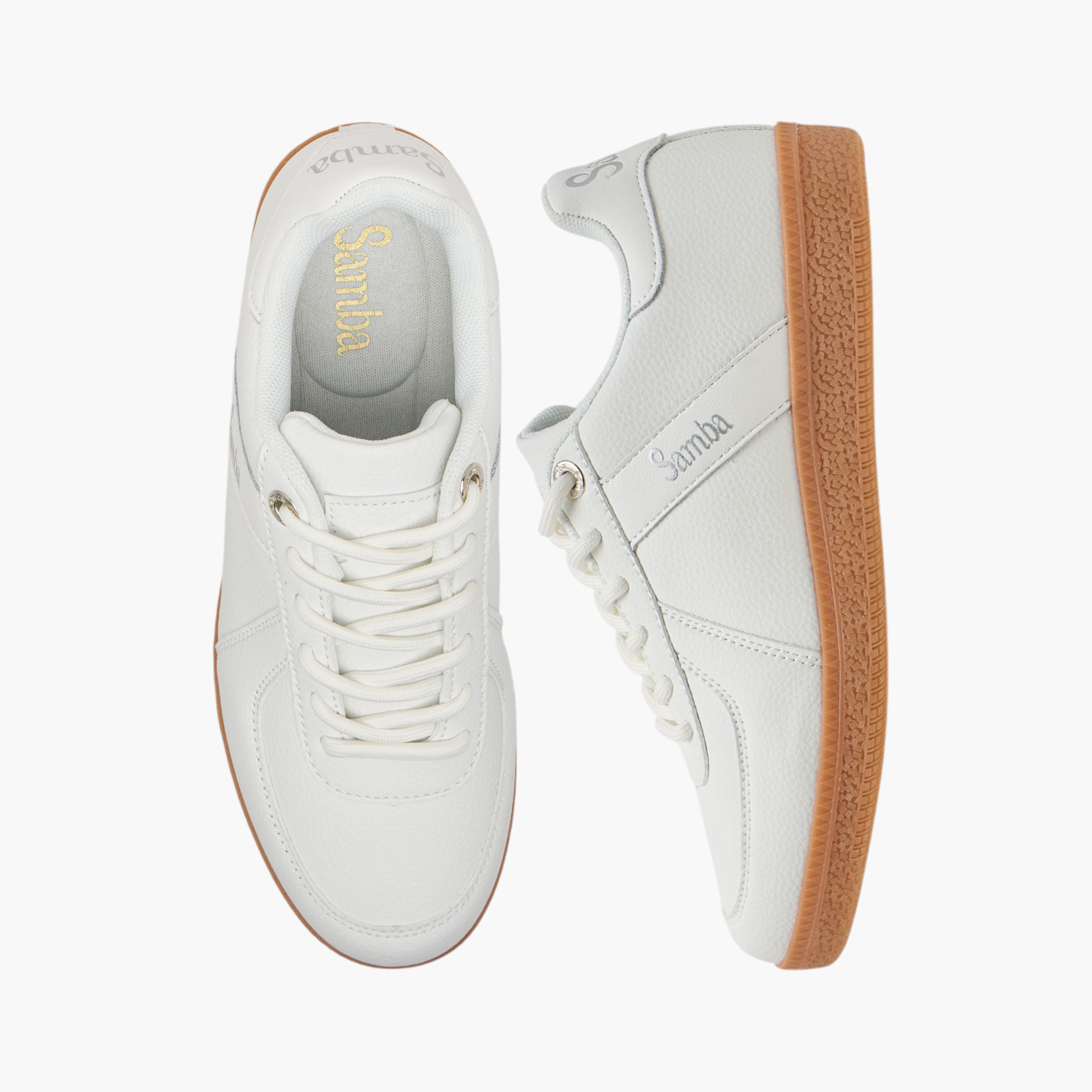 Samba Womens' Panelled Lace-Up Sneakers-women-shoes-sneakers-image-1