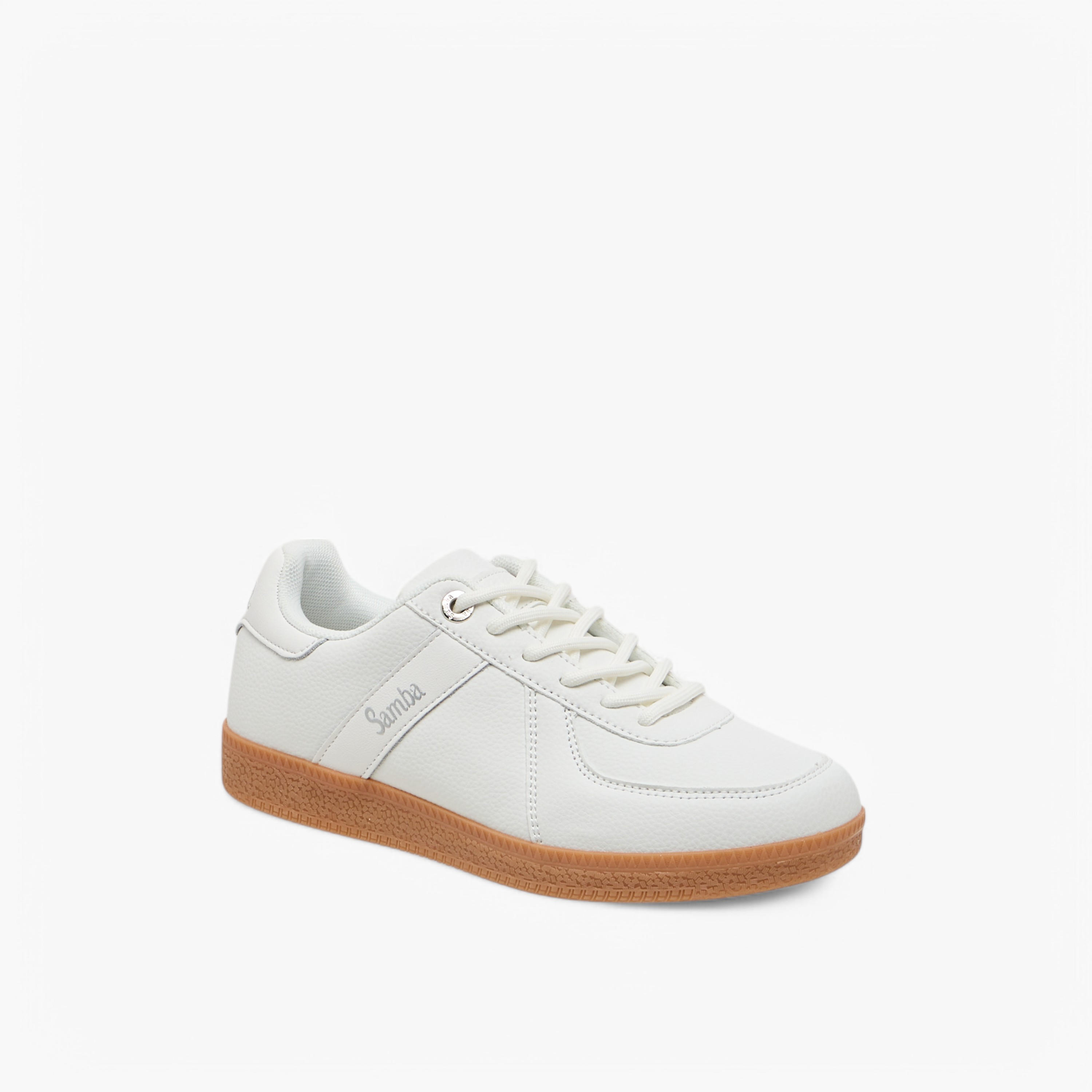 Samba Womens' Panelled Lace-Up Sneakers-women-shoes-sneakers-image-2