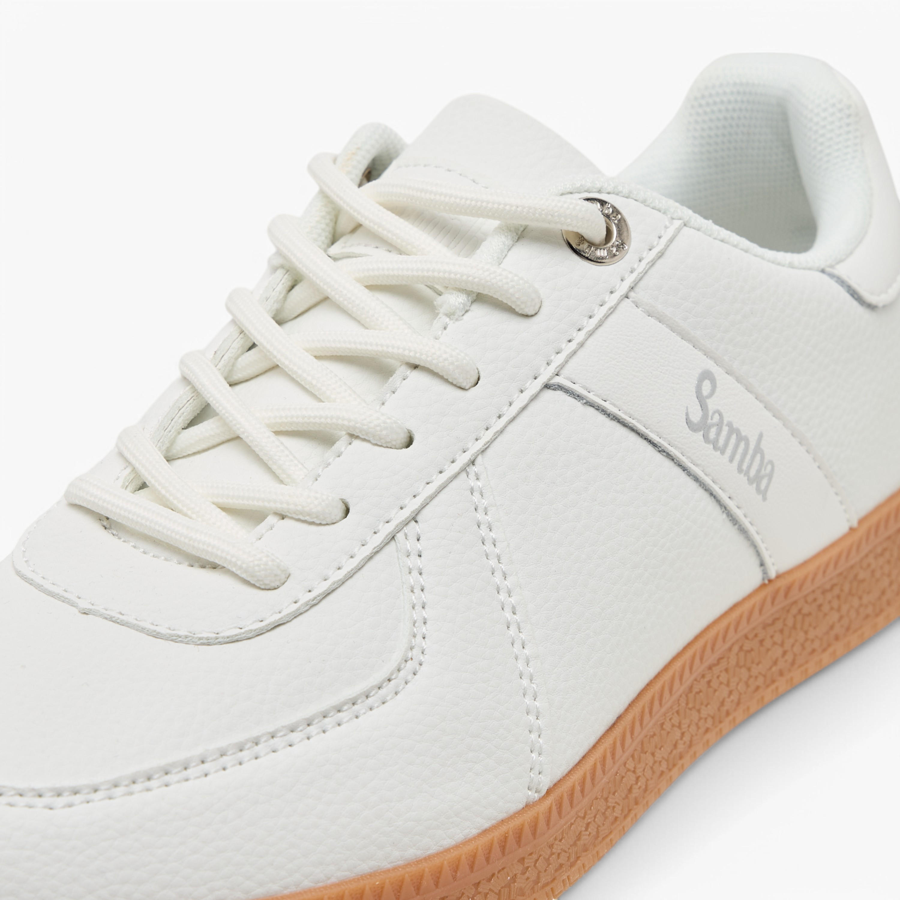 Samba Womens' Panelled Lace-Up Sneakers-women-shoes-sneakers-image-4