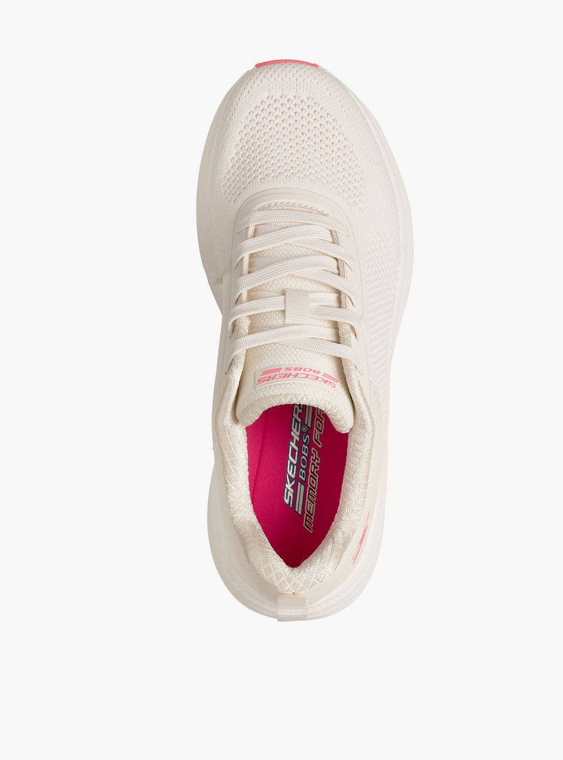 Skechers Women BOBS SKILLZ Lace-Up Sports Shoes - 117755-NAT-CP-sports-women-shoes-image-2