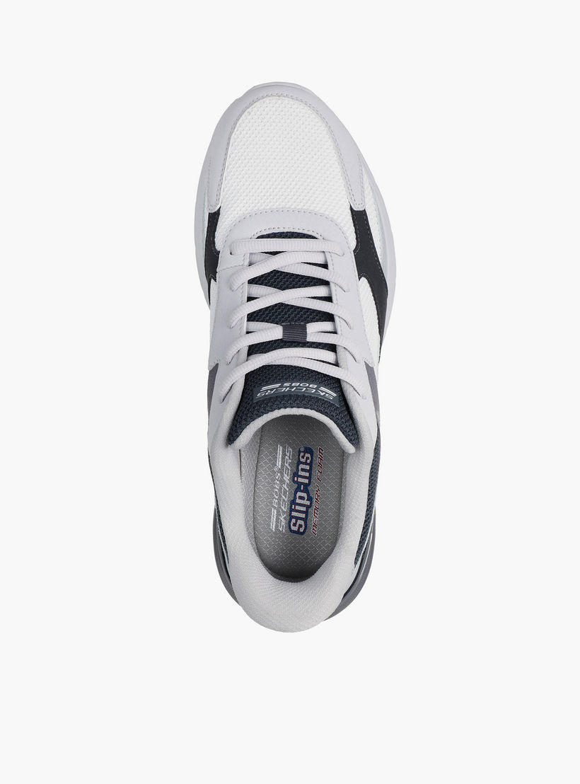 Skechers Men Bobs Arc Waves 2.0 Lace up Ankle Sneakers-sports-men-shoes-image-2