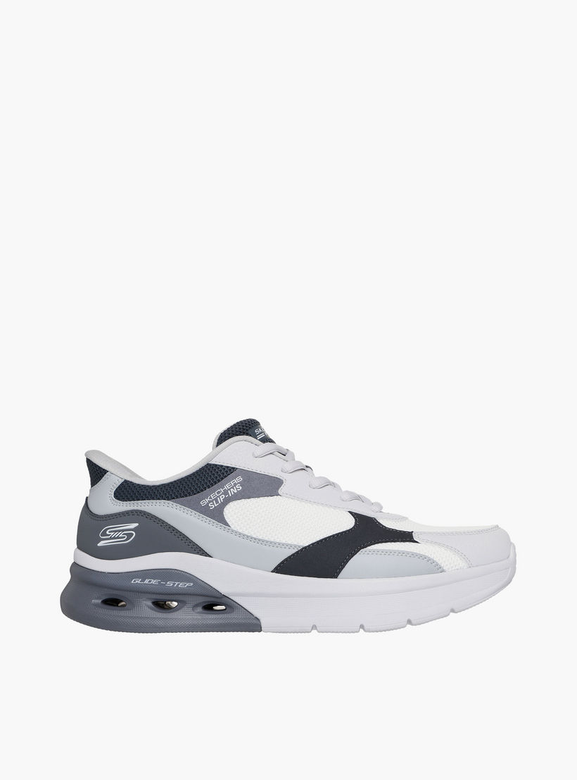 Skechers Men Bobs Arc Waves 2.0 Lace up Ankle Sneakers-sports-men-shoes-image-4