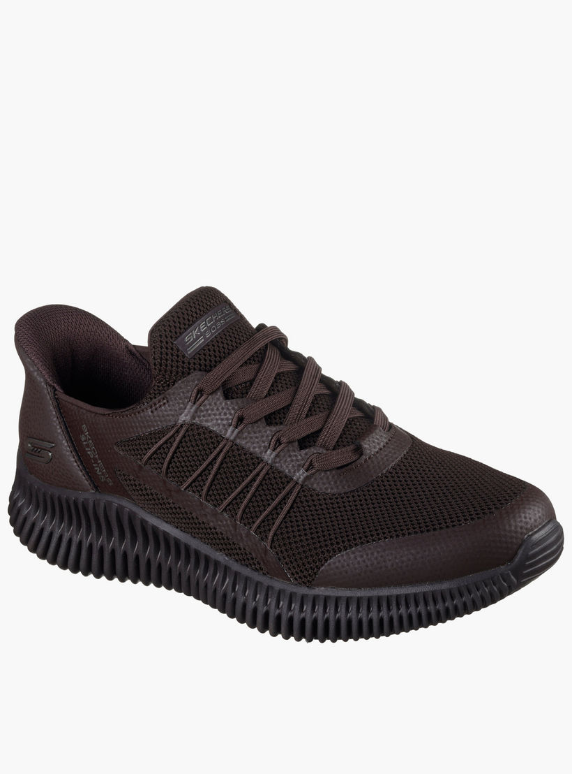 Skechers Panelled Lace-Up Sports Shoes-men-shoes-sneakers-image-5
