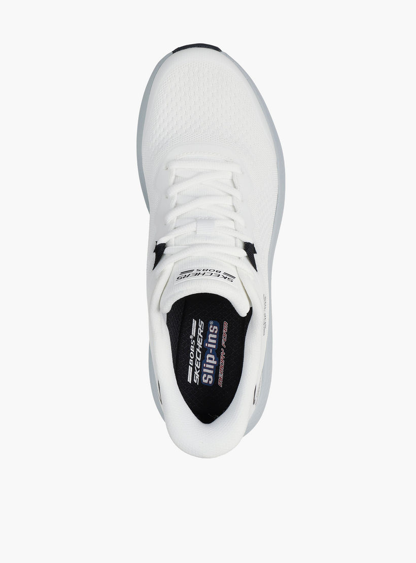 Skechers Men Bobs Skillz Bungee Slip-On Ankle Sneakers-sports-men-shoes-image-2