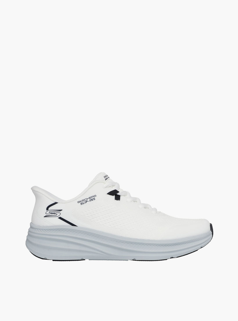Skechers Men Bobs Skillz Bungee Slip-On Ankle Sneakers-sports-men-shoes-image-3