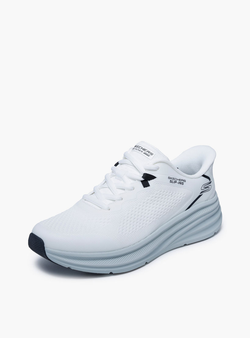 Skechers Men Bobs Skillz Bungee Slip-On Ankle Sneakers-sports-men-shoes-image-4
