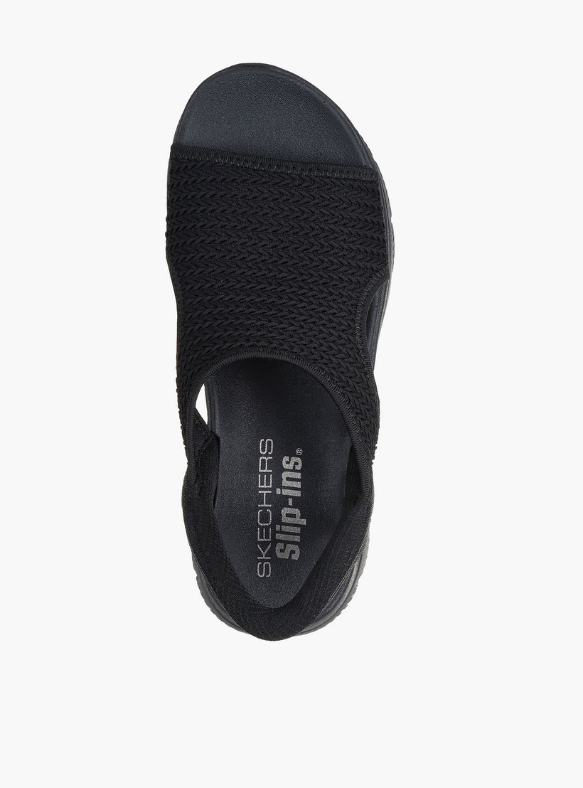 صندل سهل الارتداء بأحزمة سامتس للنساء من سكيتشرز-women-shoes-flats-sandals-image-2