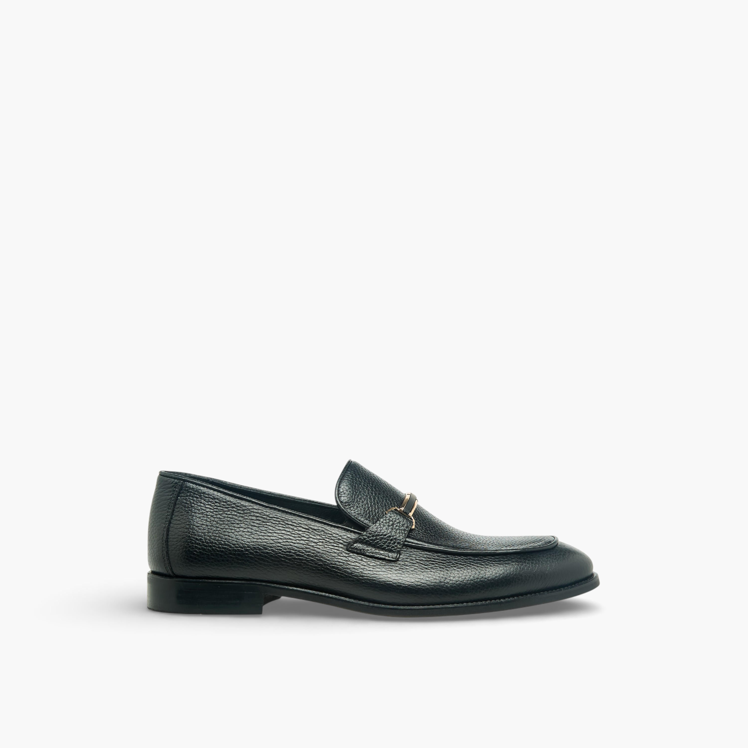 Duchini Men Metal Accent Genuine Leather Loafers-men-shoes-loafersandmoccasins-image-3