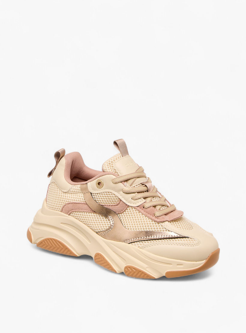 Celeste Women's Panelled Lace-Up Sneakers with Pull Tab-women-shoes-sneakers-image-3
