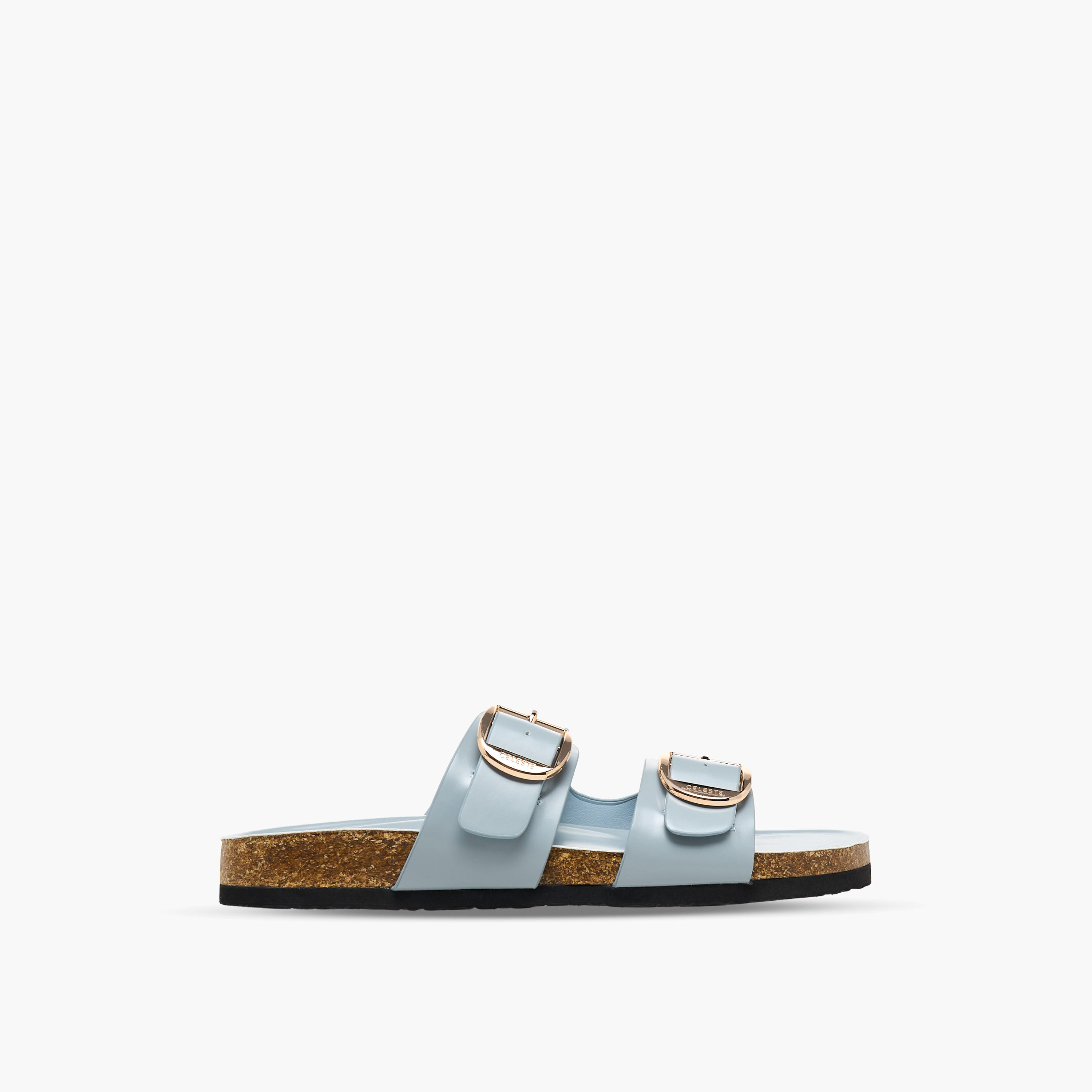 Celeste Women Buckle Detail Slide Sandals-women-shoes-sandals-flats-image-2