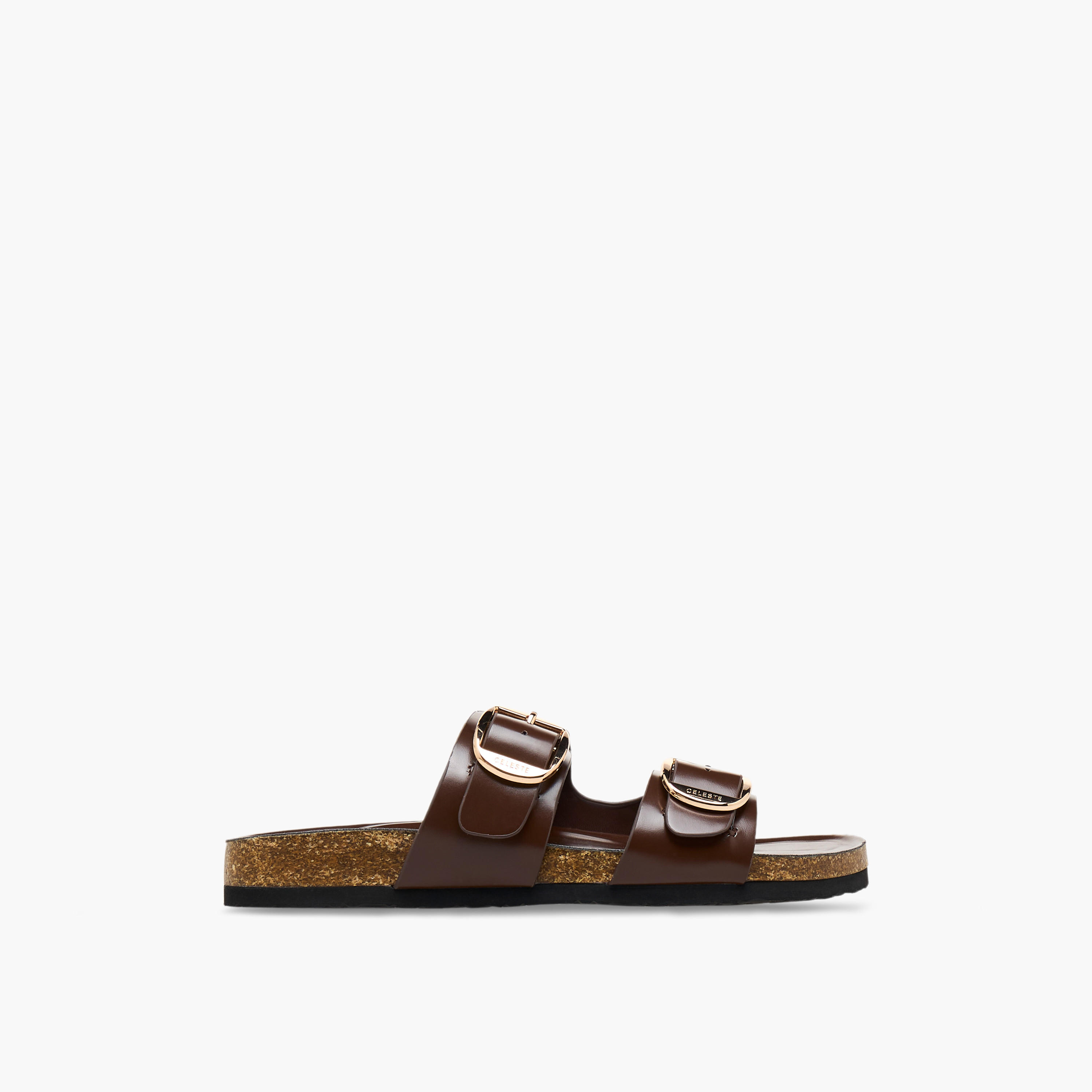 صندل سهل الارتداء بتفاصيل إبزيم للنساء من سيليست-women-shoes-sandals-flats-image-2