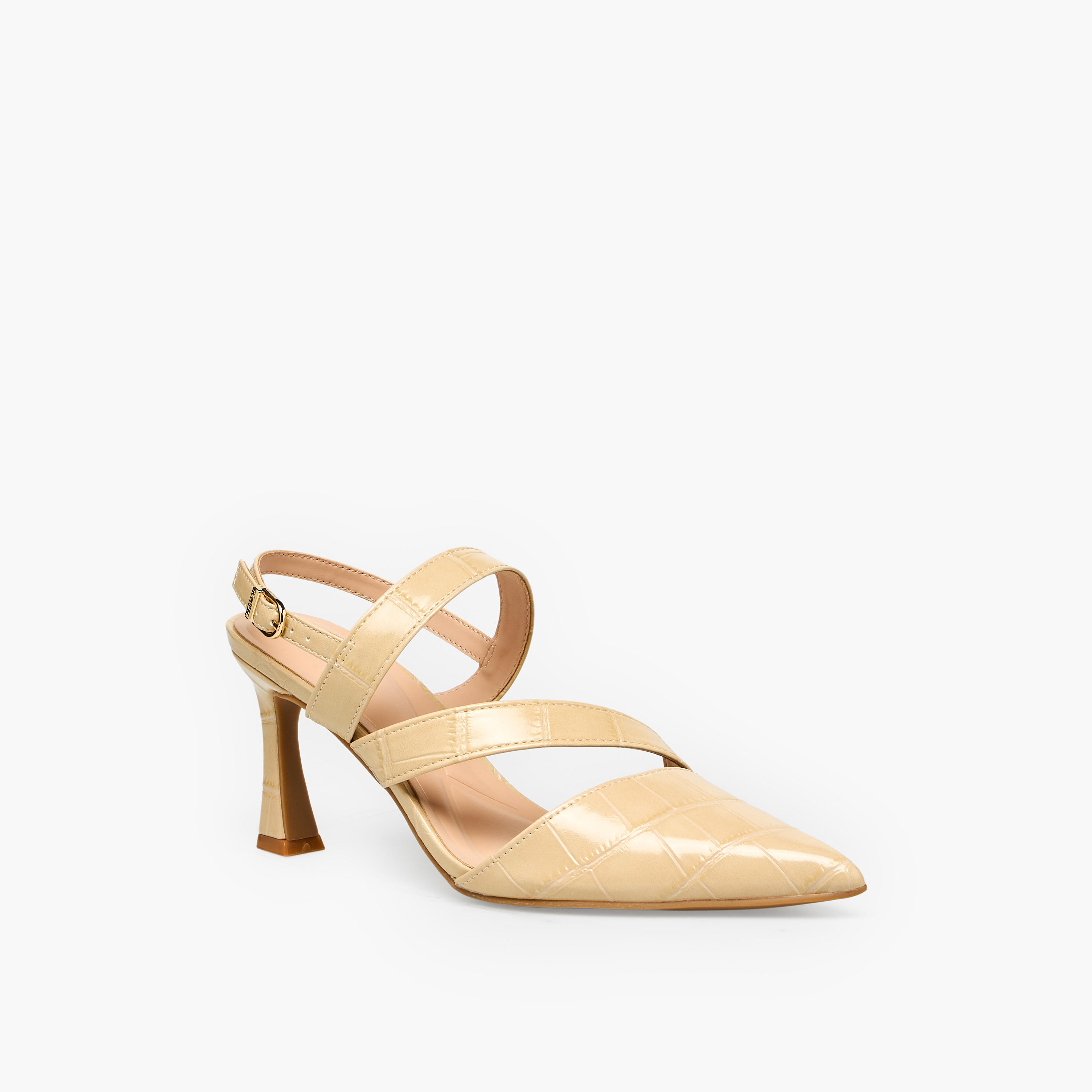 Celeste Textured Pointed Toe Stiletto Heel Sandals-women-shoes-sandals-heeled-image-2