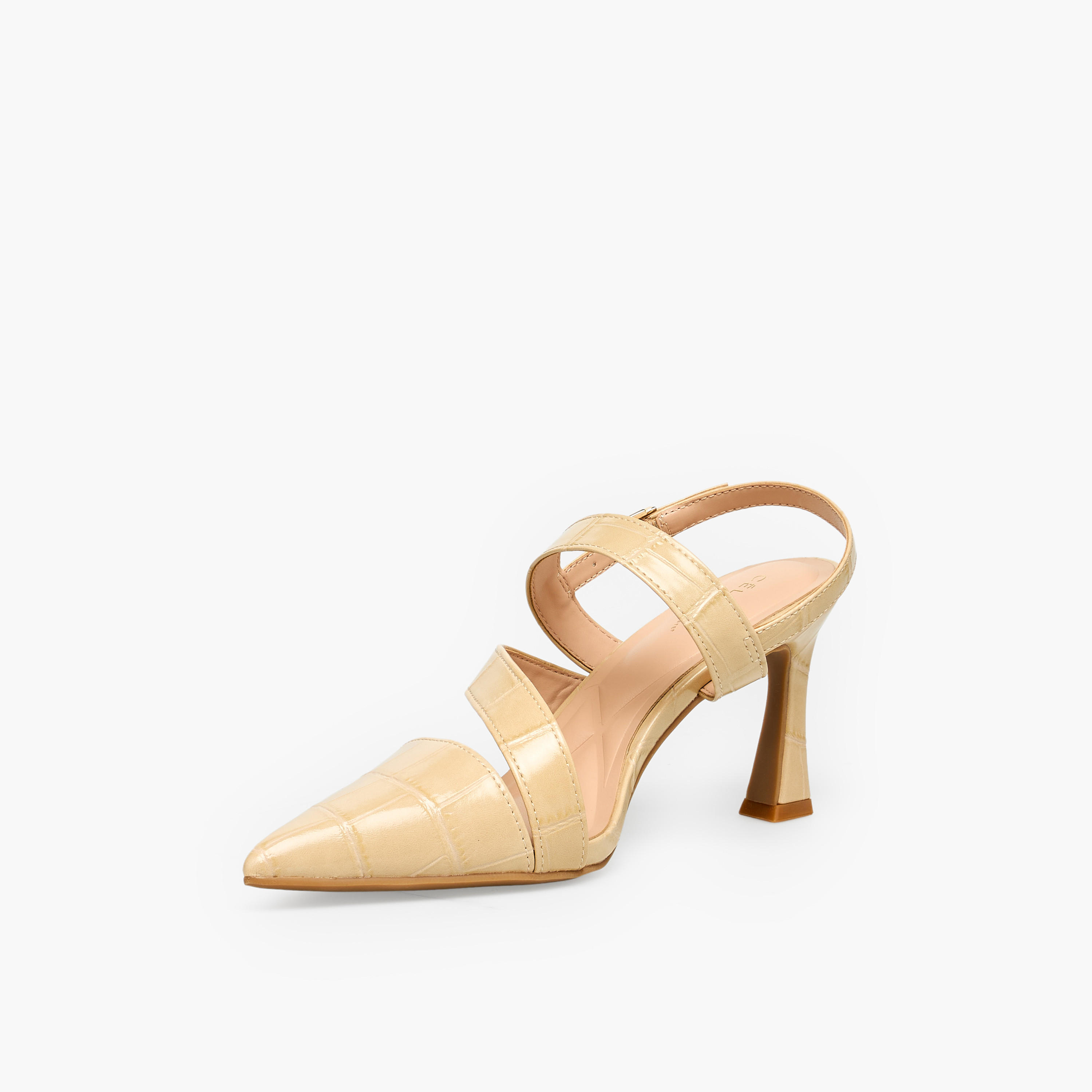 Celeste Textured Pointed Toe Stiletto Heel Sandals-women-shoes-sandals-heeled-image-4