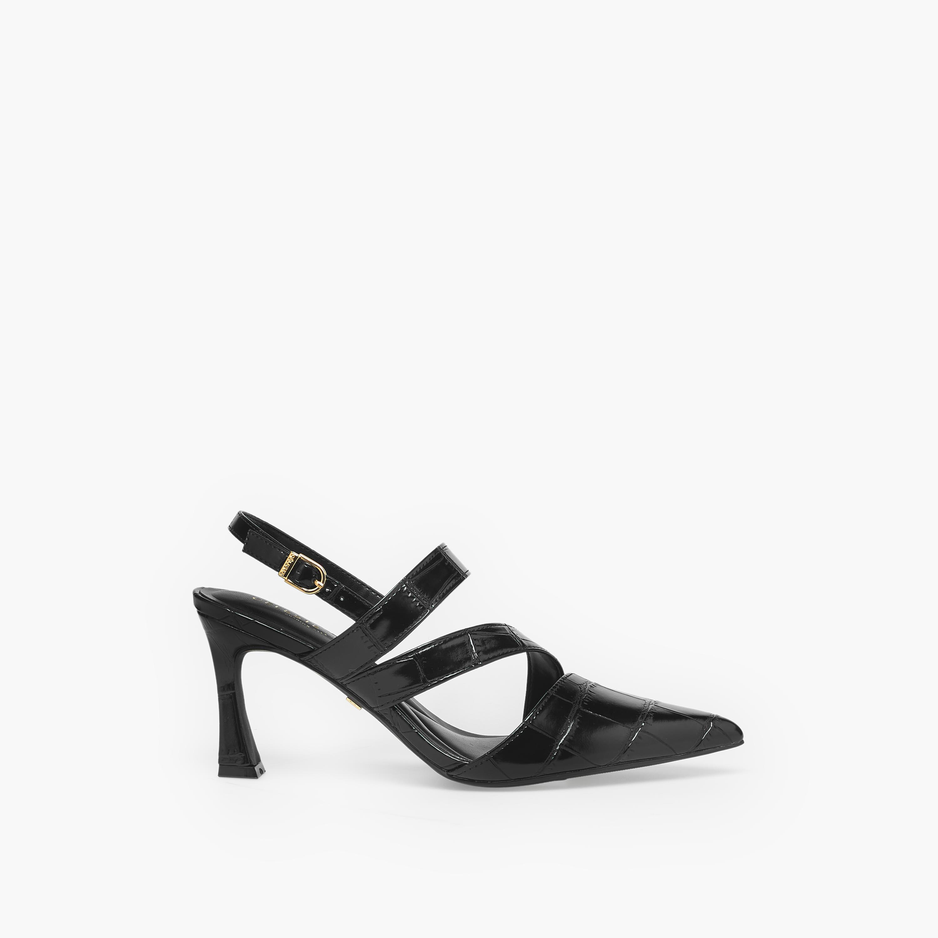 Celeste Textured Pointed Toe Stiletto Heel Sandals-women-shoes-sandals-heeled-image-3