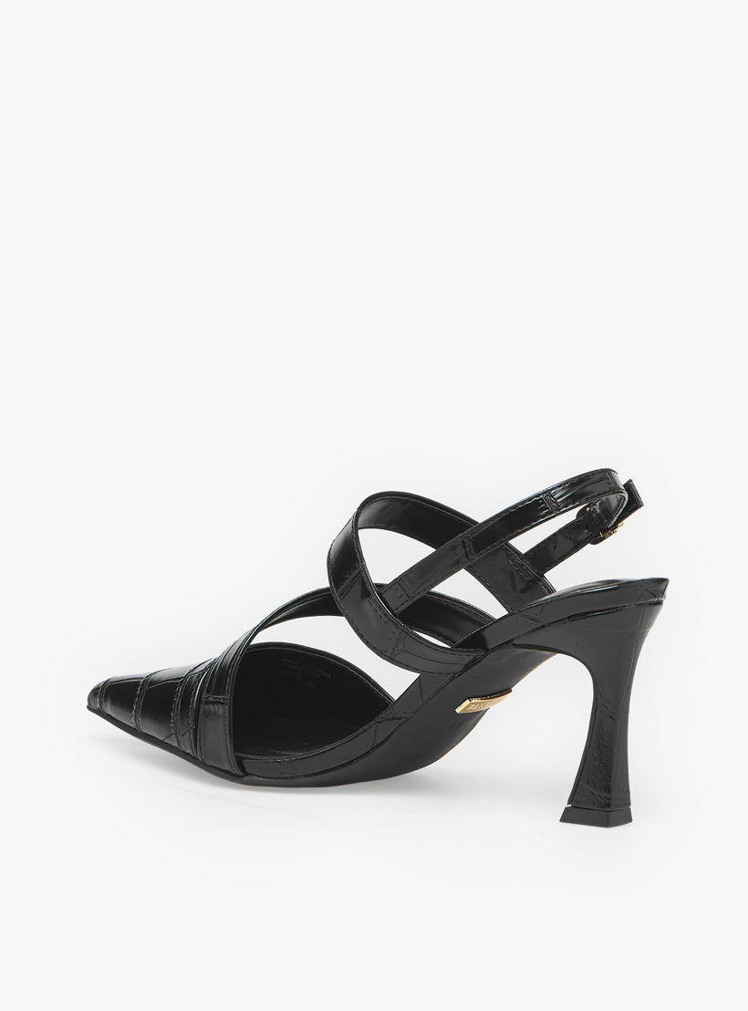Celeste Textured Pointed Toe Stiletto Heel Sandals-women-shoes-sandals-heeled-image-5