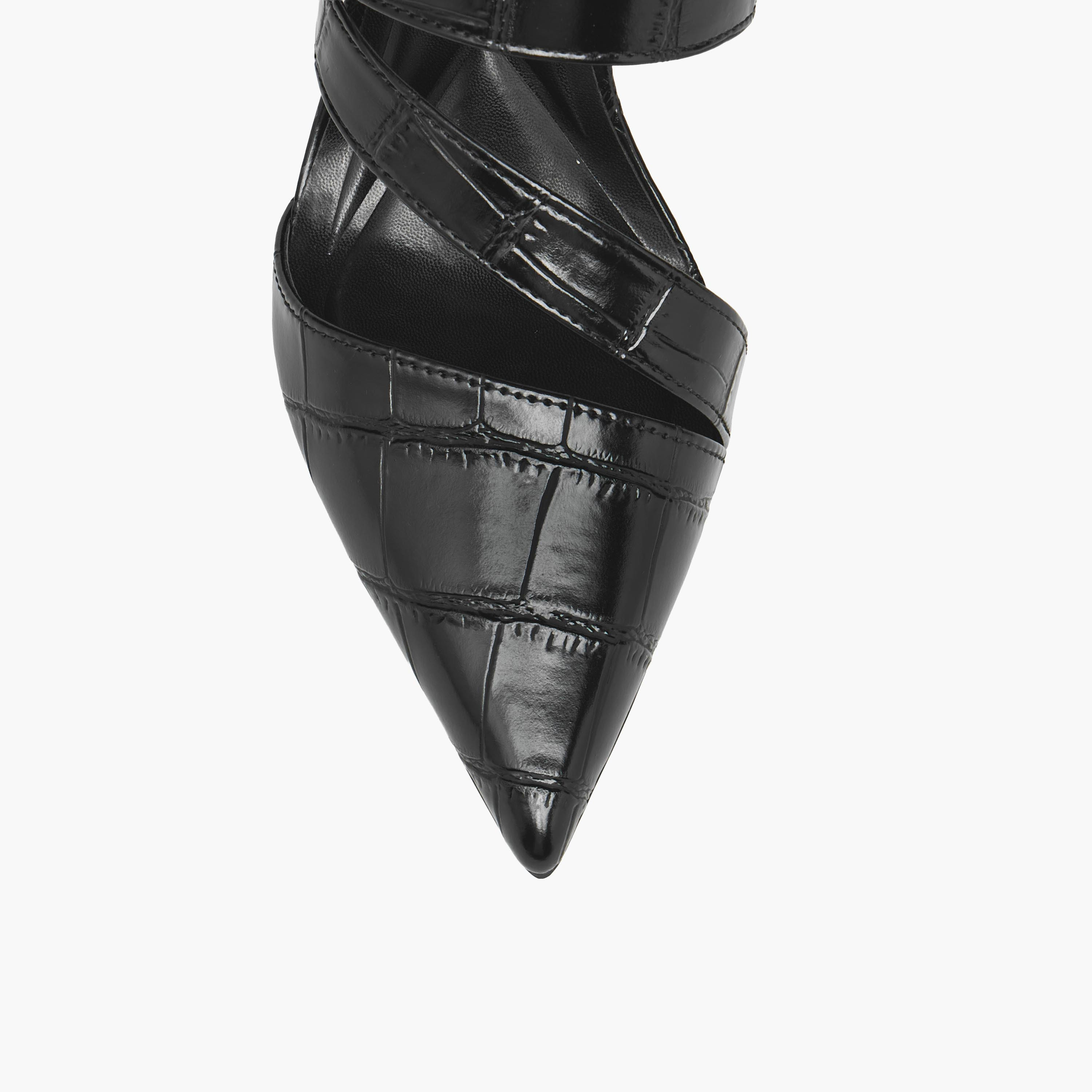 Celeste Textured Pointed Toe Stiletto Heel Sandals-women-shoes-sandals-heeled-image-7