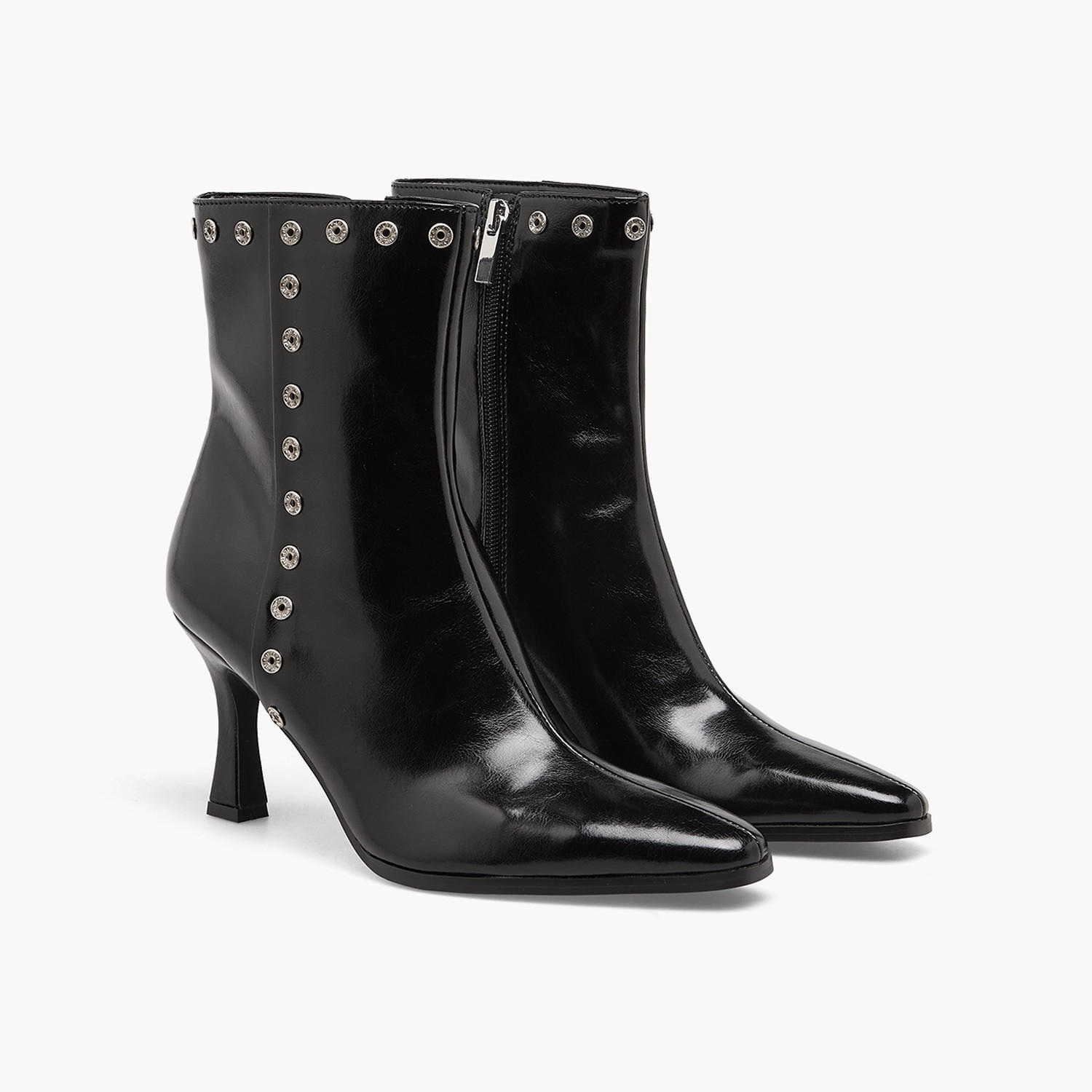 Celeste Women Studded Stiletto Heel Ankle Boots-women-shoes-boots-image-1