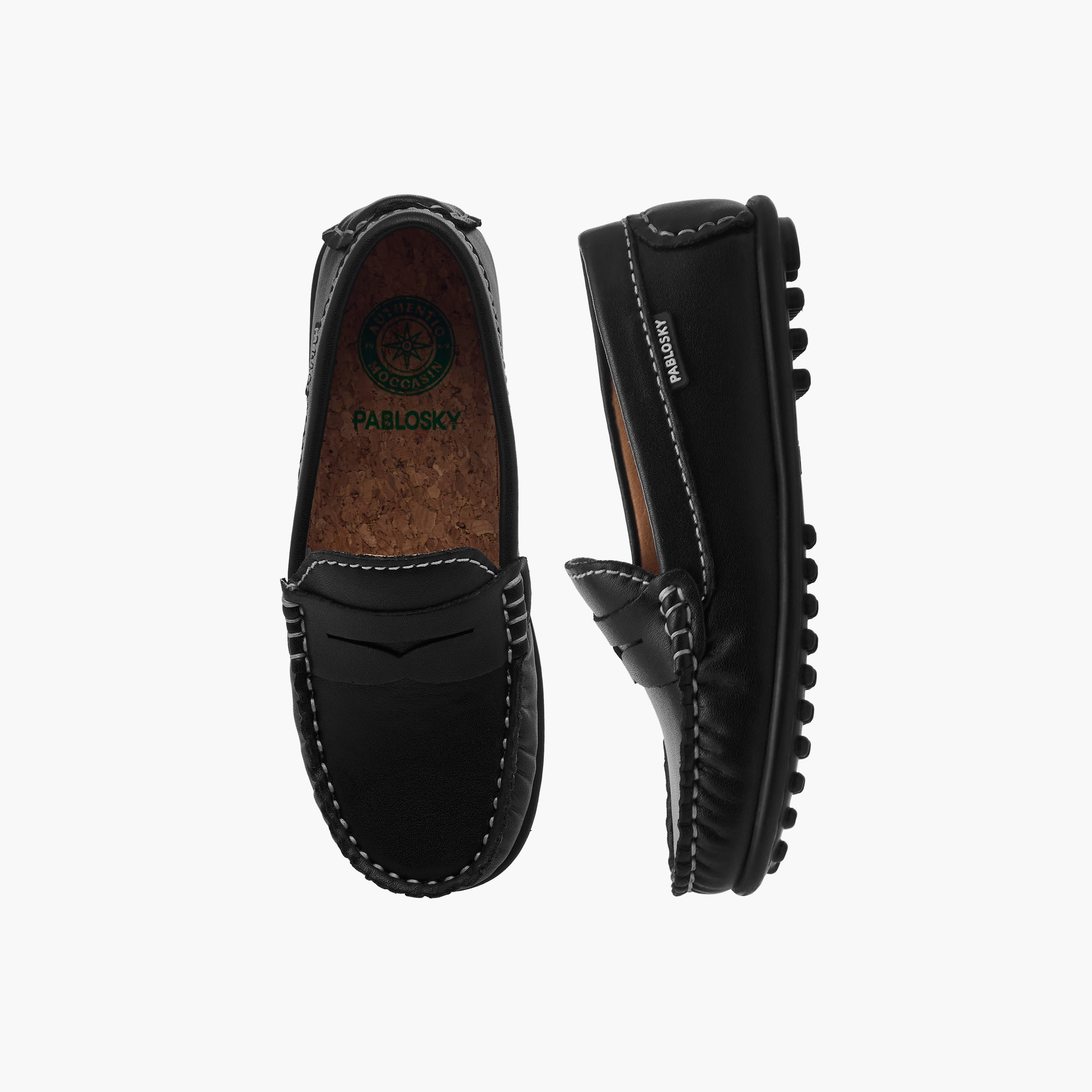 Pablosky Boys' Solid Slip-On Loafers-boys-shoes-loafers-image-1