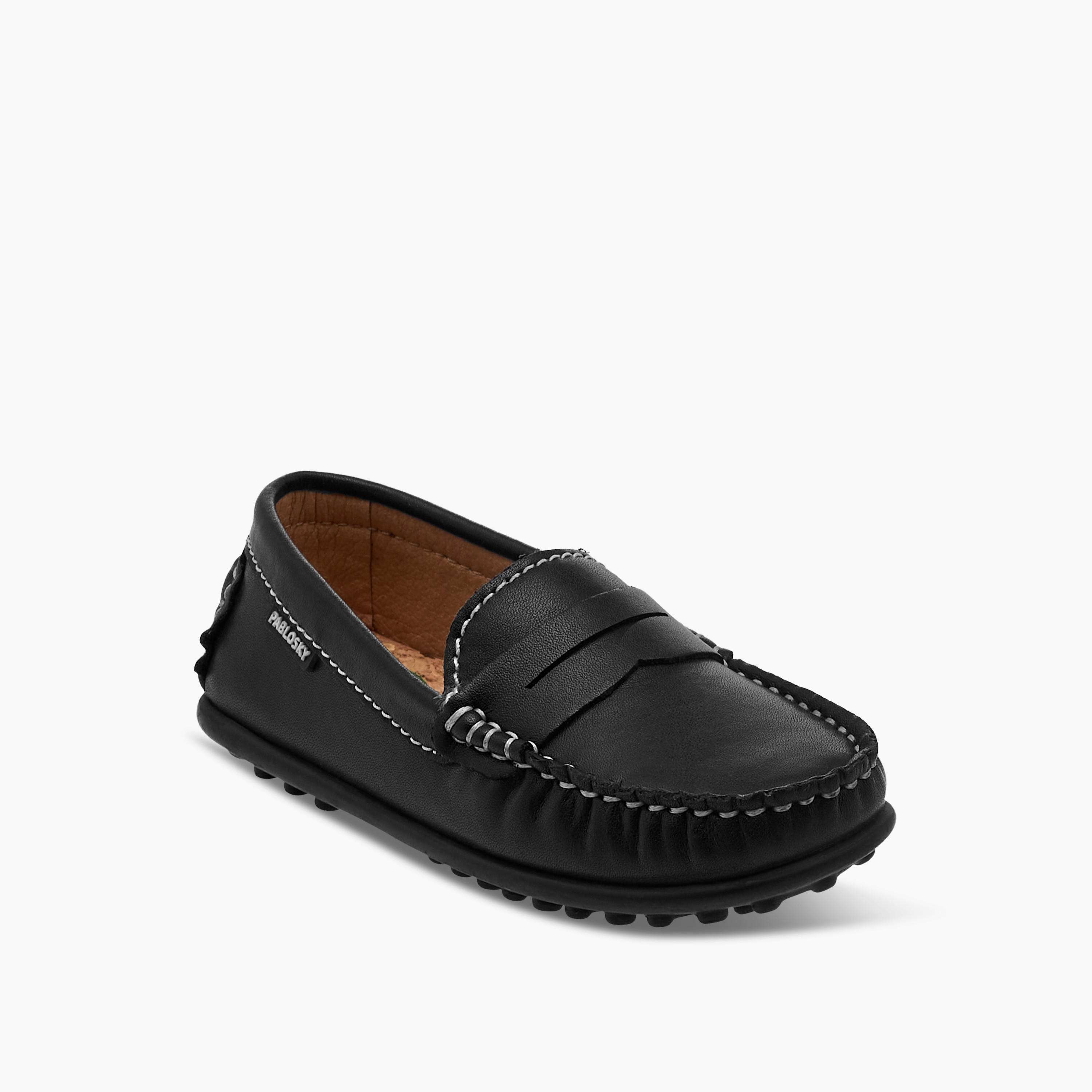 Pablosky Boys' Solid Slip-On Loafers-boys-shoes-loafers-image-2