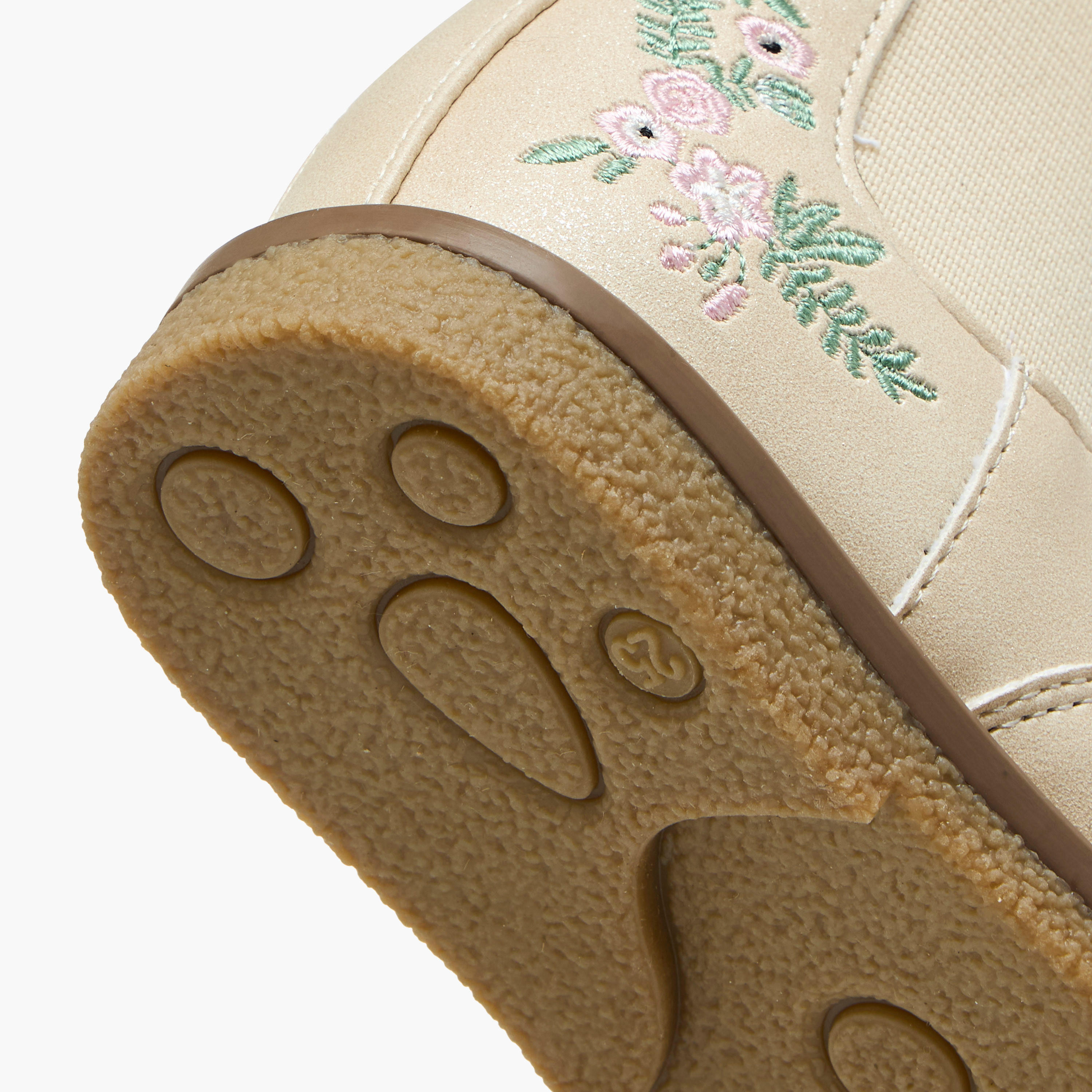 Juniors Embroidered Ankle Boots with Zip Closure-girls-shoes-boots-image-5