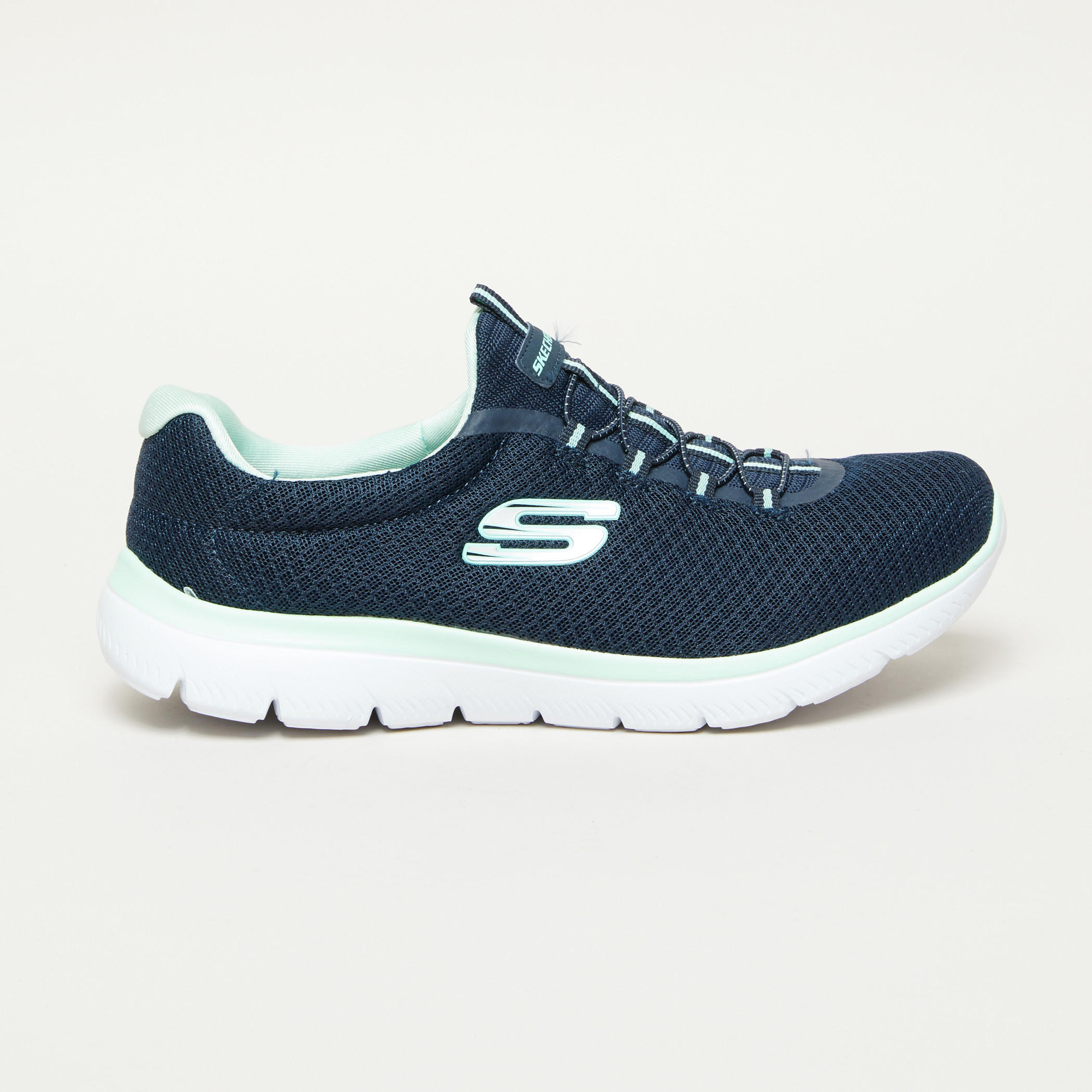 Skechers Textured Slip-On Running Shoes with Pull Tab-sports-women-shoes-image-1