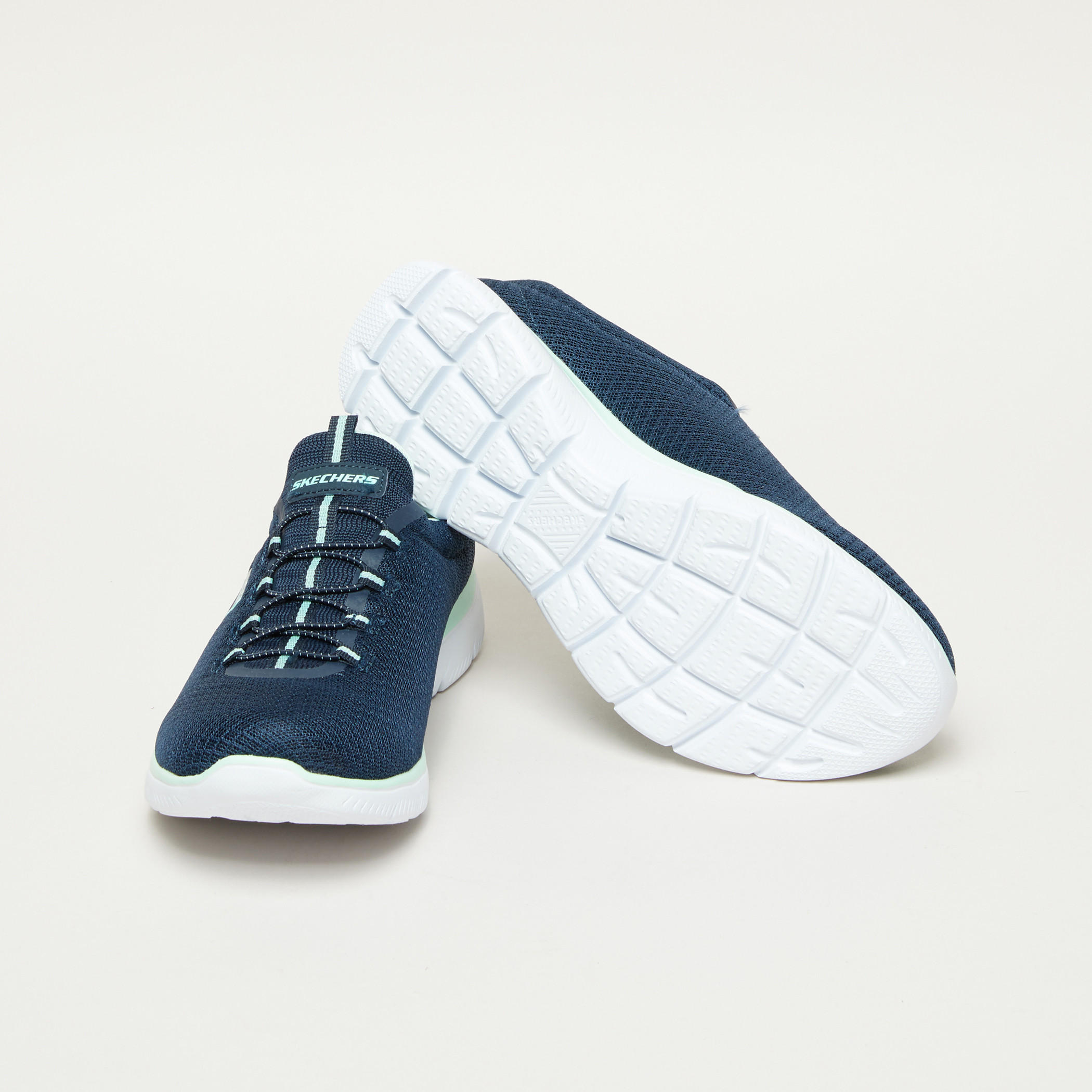 Skechers Textured Slip-On Running Shoes with Pull Tab-sports-women-shoes-image-4