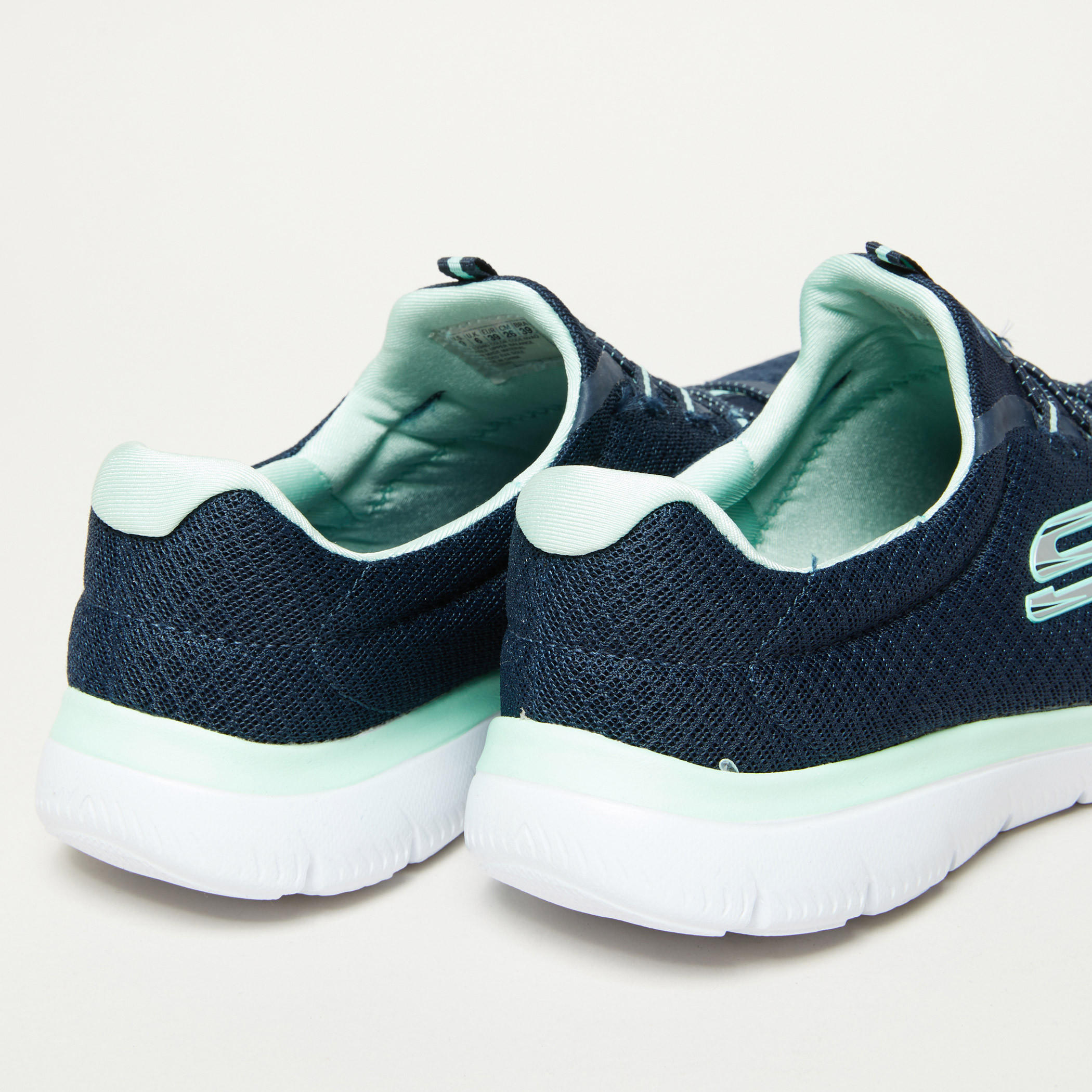 Skechers Textured Slip-On Running Shoes with Pull Tab-sports-women-shoes-image-5
