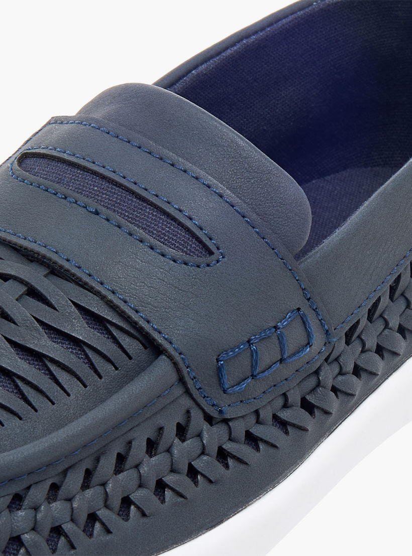 حذاء كلاسيكي سهل الارتداء منسوج بارز الملمس من مستر دوتشيتي-boys-shoes-loafers-image-4
