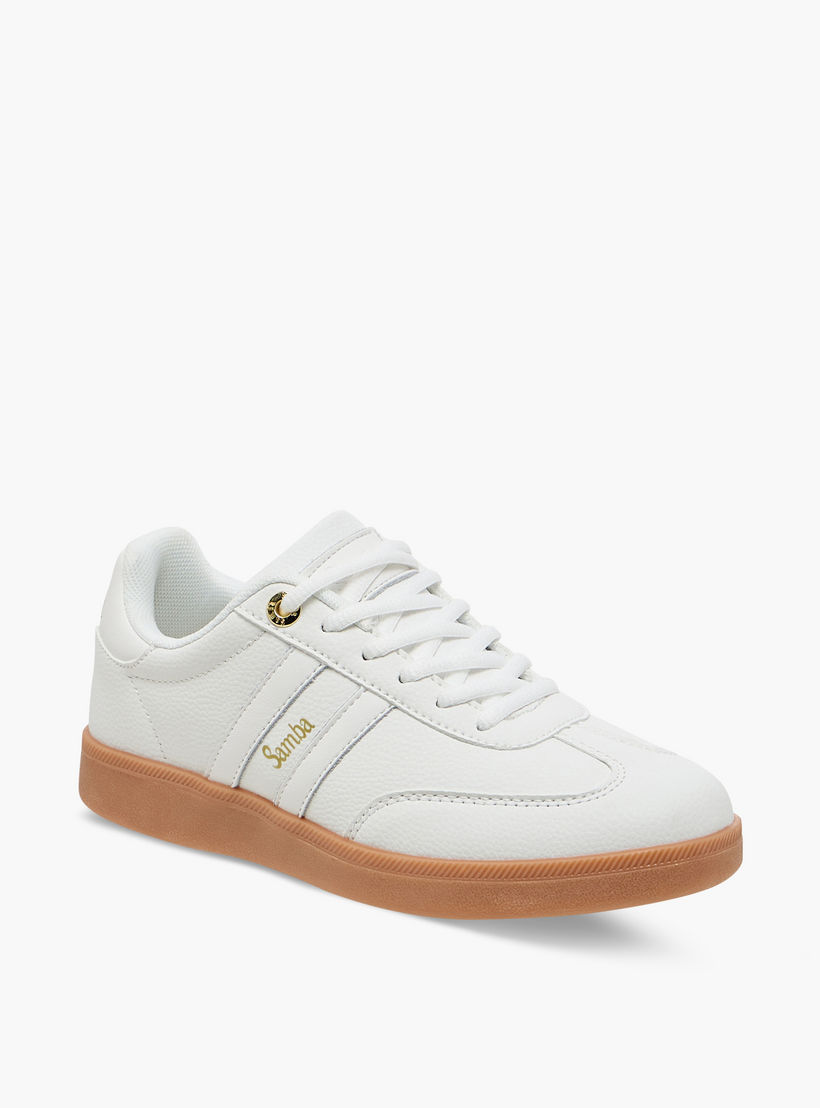 Samba Womens' Panelled Ankle Sneakers with Lace-Up Closure-women-shoes-sneakers-image-2