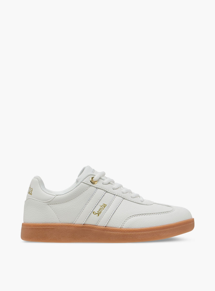 Samba Womens' Panelled Ankle Sneakers with Lace-Up Closure-women-shoes-sneakers-image-3