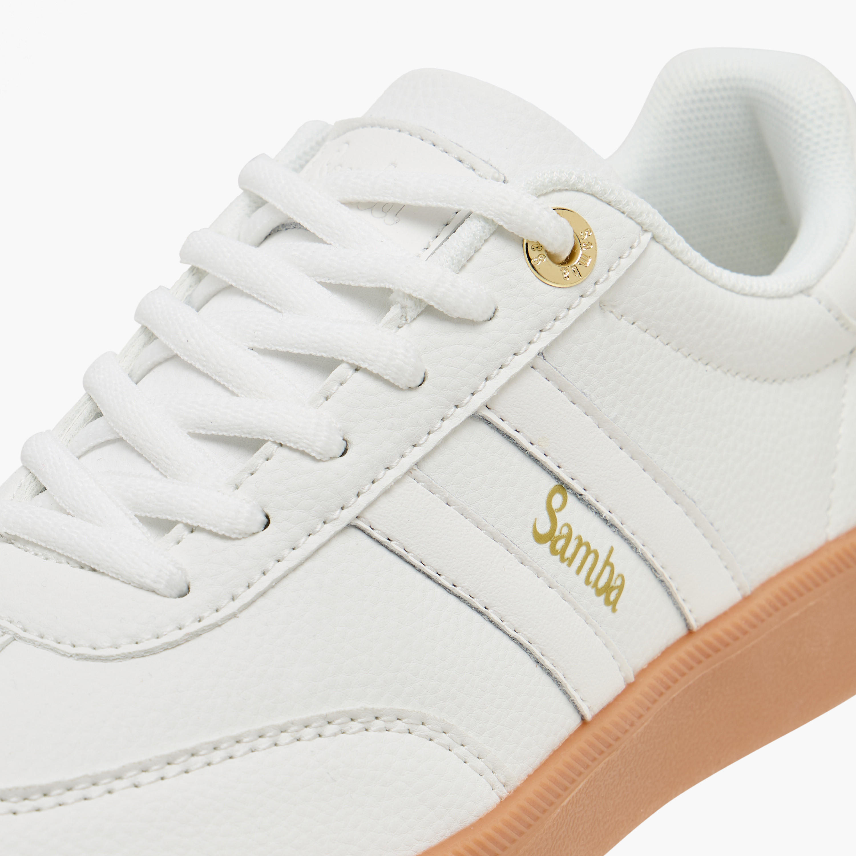 Samba Womens' Panelled Ankle Sneakers with Lace-Up Closure-women-shoes-sneakers-image-4